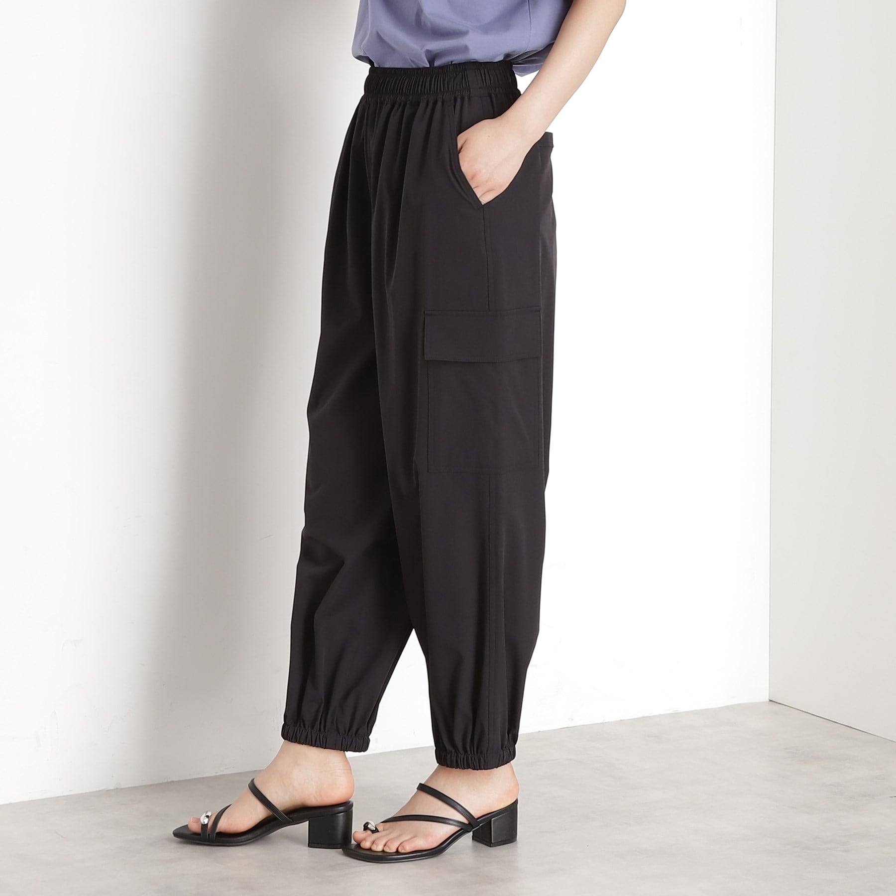 ザ ショップ ティーケー (ウィメン) THE SHOP TK(Women) 撥水カーゴパンツ【UV/洗濯機OK】 (チャコールグレー(014)) チャコールグレー(014)