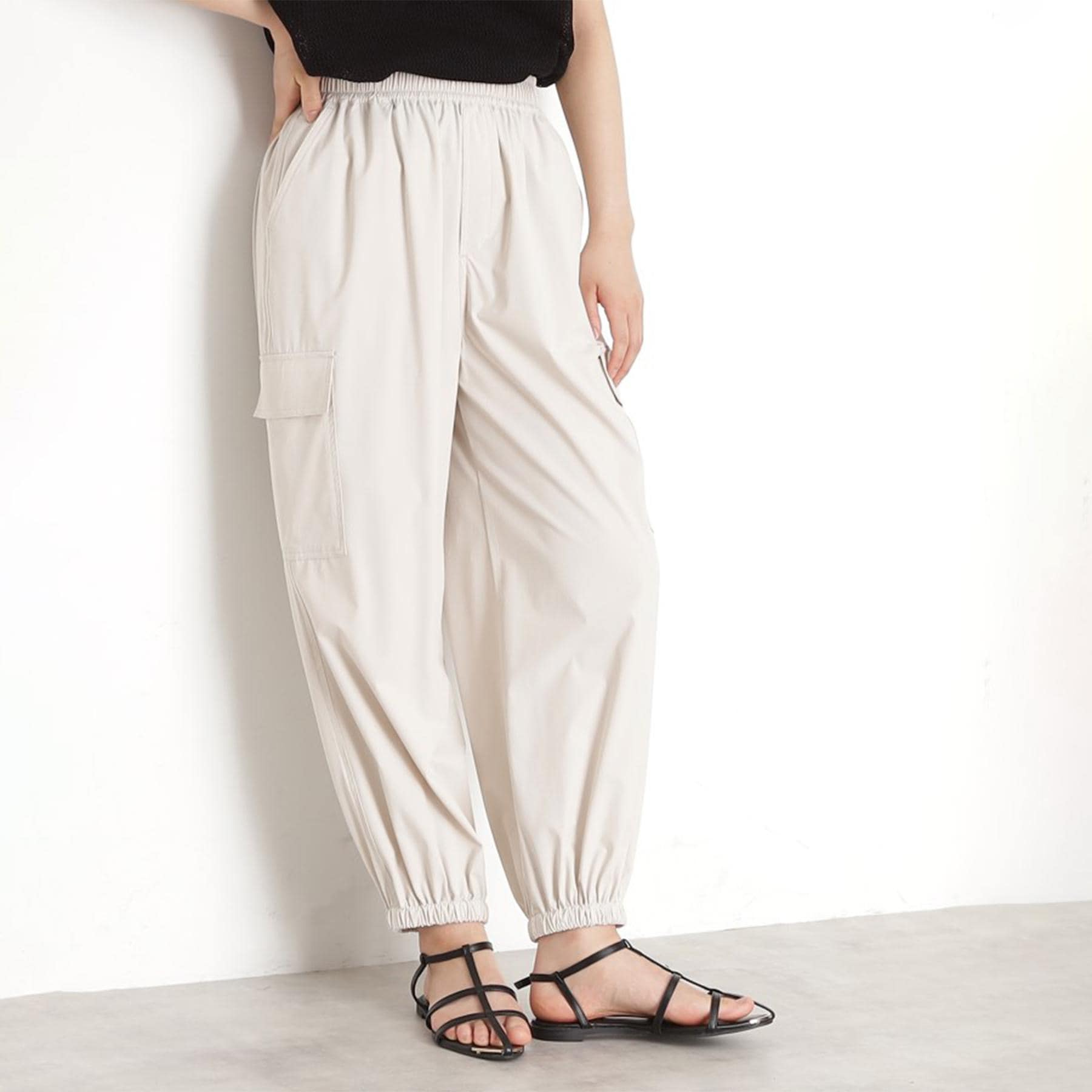 ザ ショップ ティーケー (ウィメン) THE SHOP TK(Women) 撥水カーゴパンツ【UV/洗濯機OK】 (チャコールグレー(014)) チャコールグレー(014)