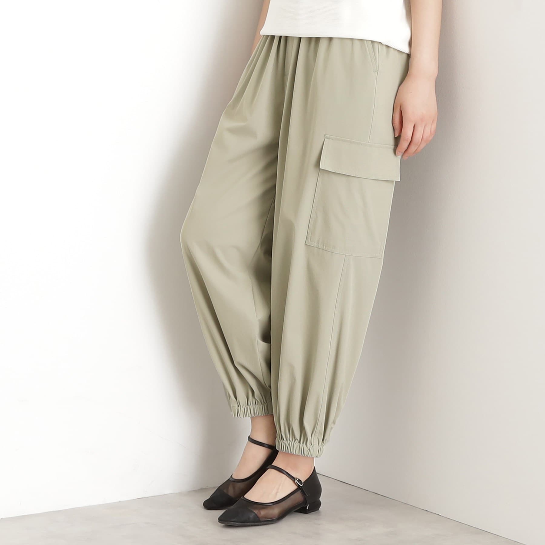 ザ ショップ ティーケー (ウィメン) THE SHOP TK(Women) 撥水カーゴパンツ【UV/洗濯機OK】 (オリーブグリーン(026)) オリーブグリーン(026)