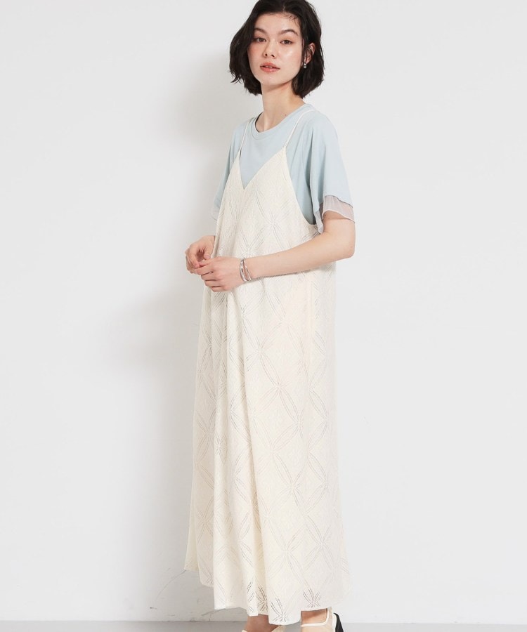 ザ ショップ ティーケー (ウィメン) THE SHOP TK(Women) レースキャミワンピース (ブラック(019)) ブラック(019)