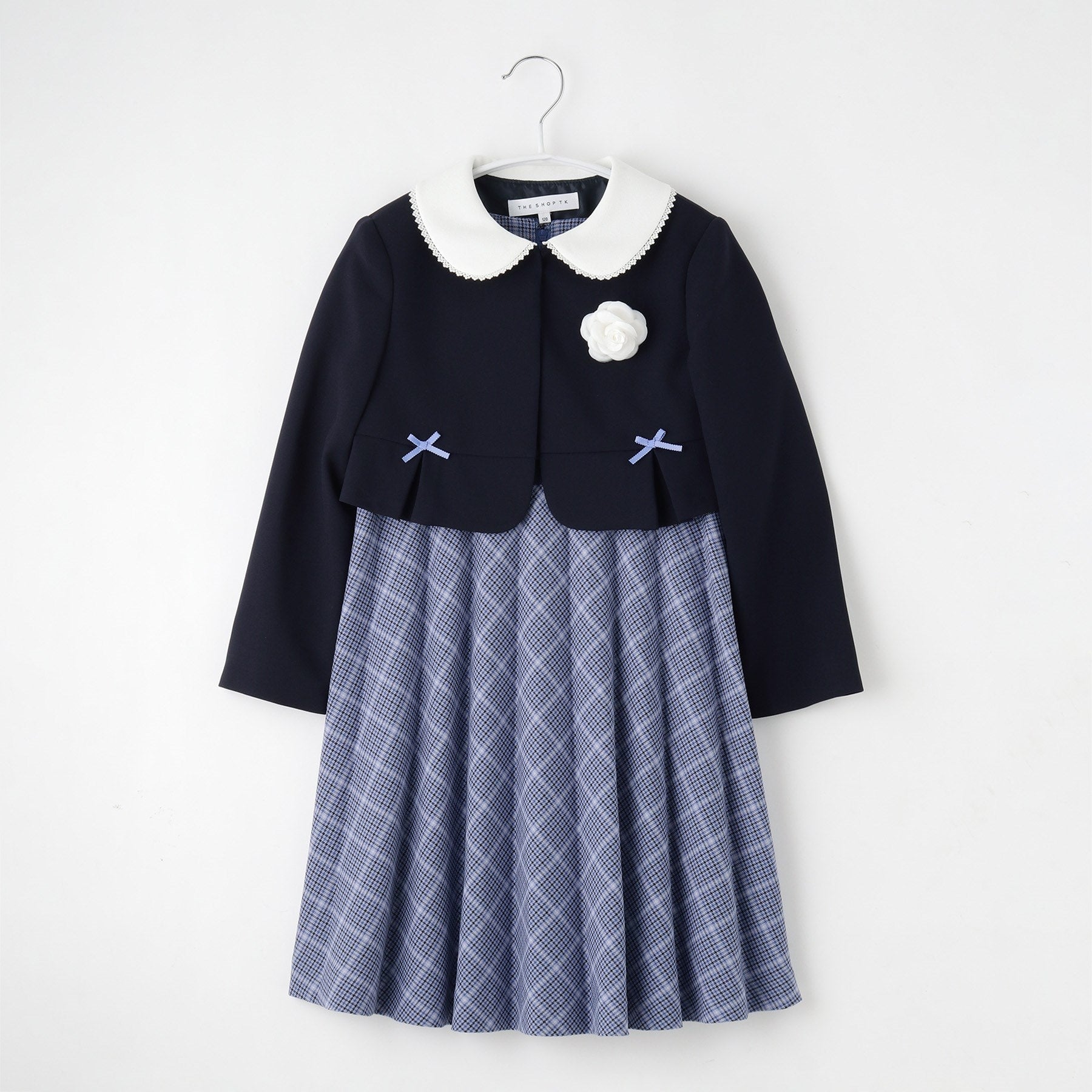 ザ ショップ ティーケー THE SHOP TK 【120ー130】チェックワンピース&ジャケットセット