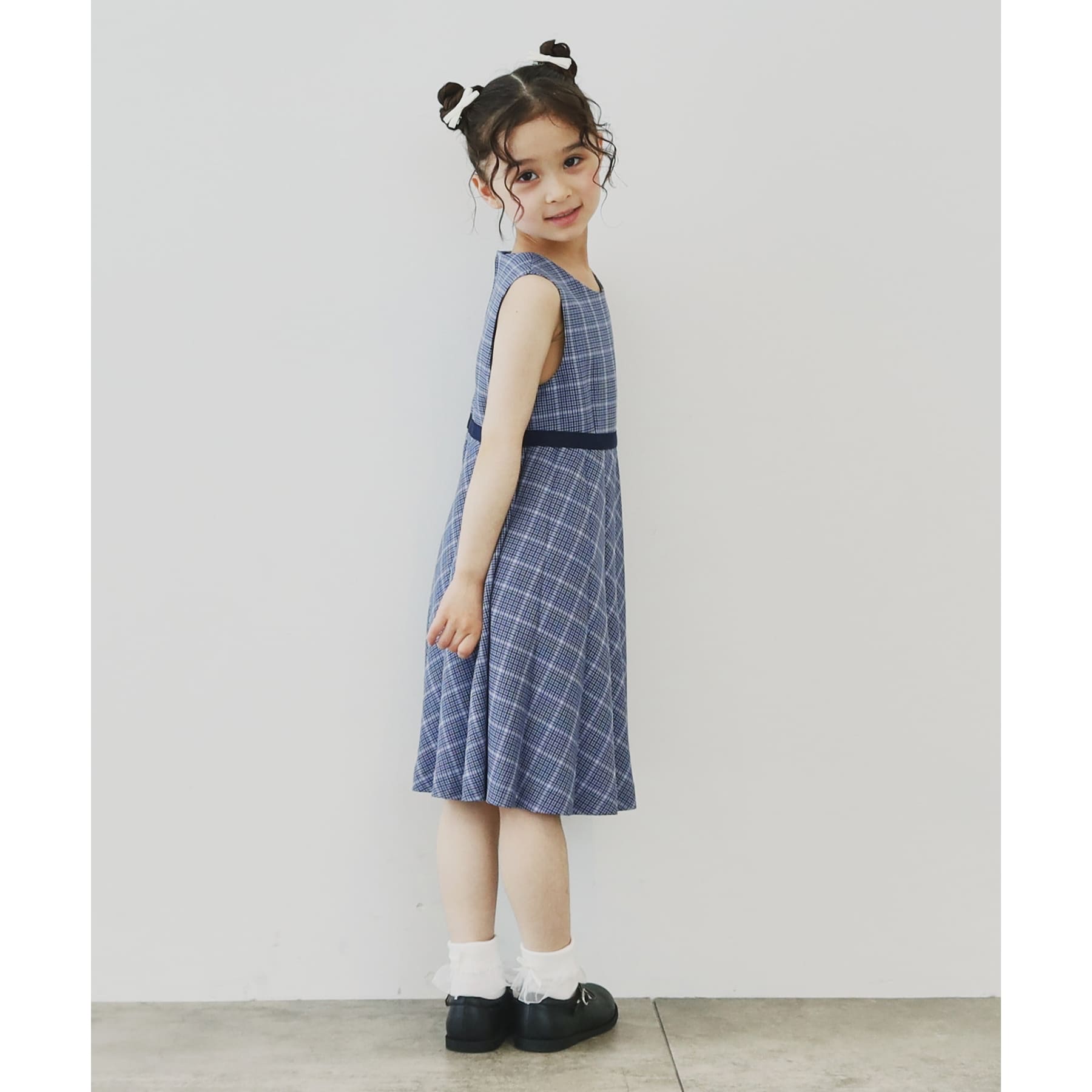 ザ ショップ ティーケー THE SHOP TK 【120ー130】チェックワンピース&ジャケットセット