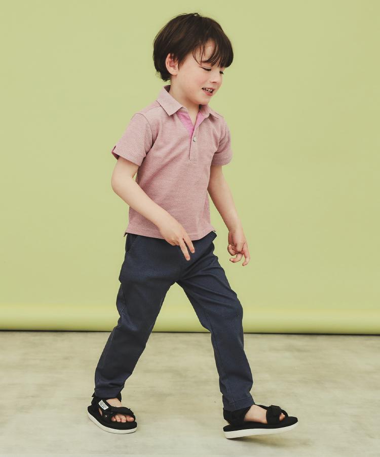 ザ ショップ ティーケー (キッズ) THE SHOP TK(Kids) 【100ー160】のびーるストレートパンツ (ブラック(219)) ブラック(219)