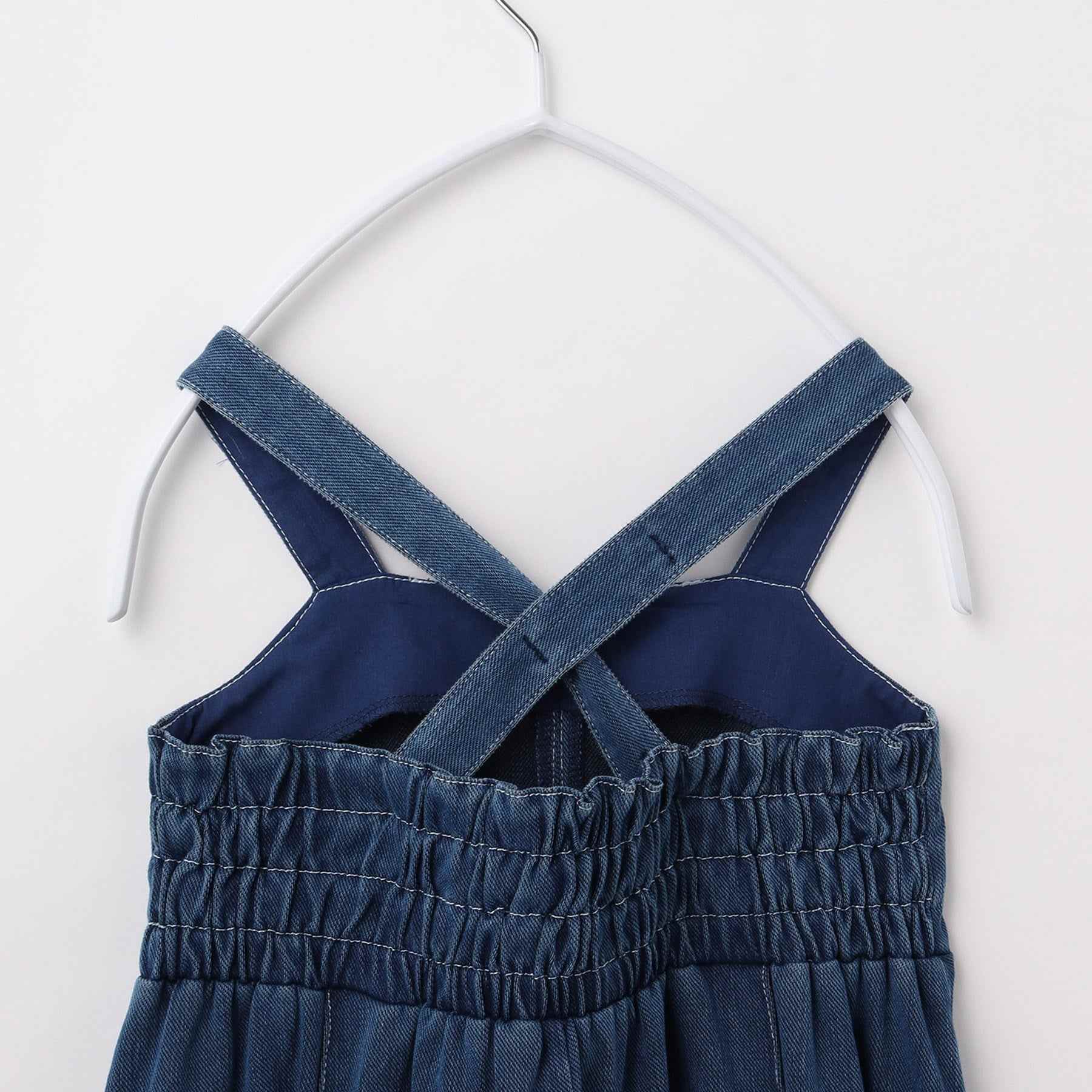 ザ ショップ ティーケー THE SHOP TK 【100ー150】デニムジャンスカワンピース