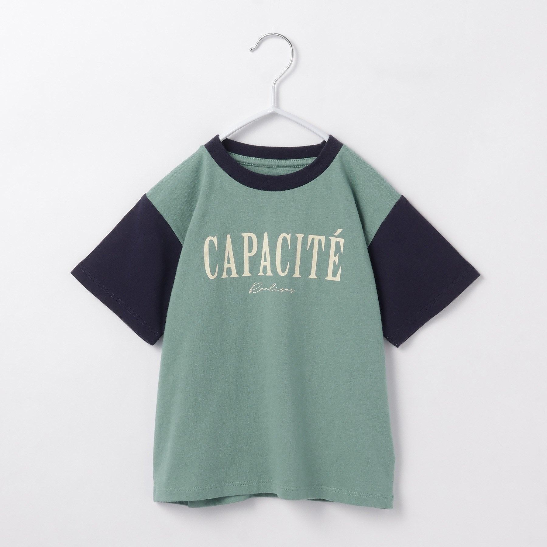 ザ ショップ ティーケー THE SHOP TK 【110-150】オーガビッツ配色コットンTEE