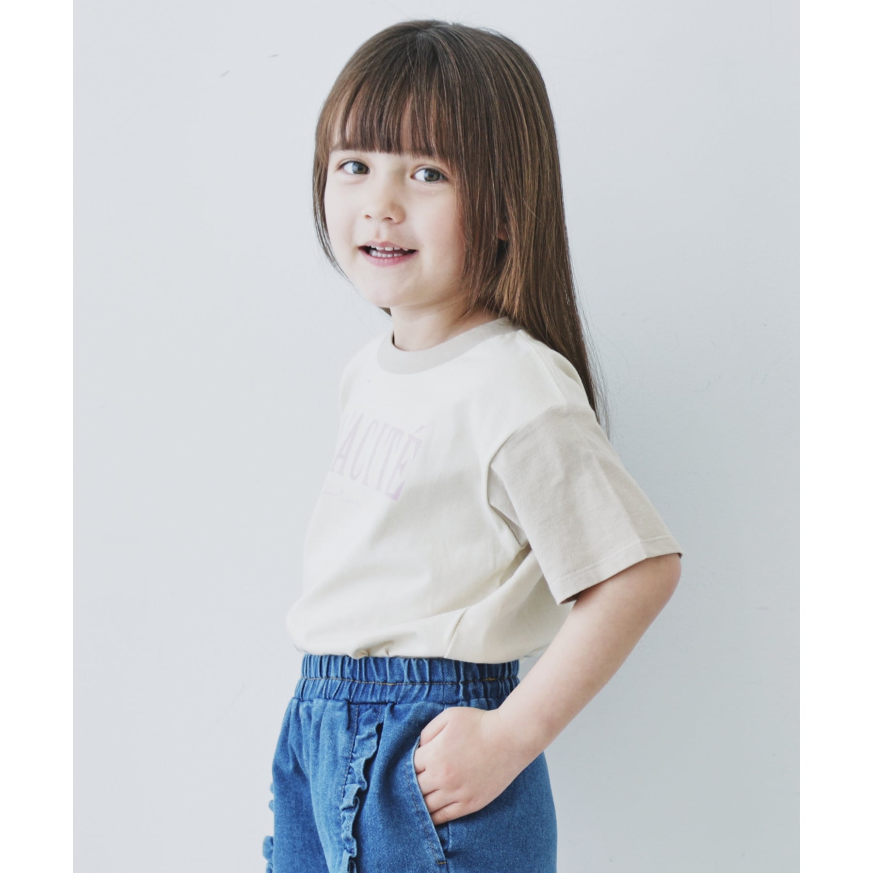 ザ ショップ ティーケー THE SHOP TK 【110-150】オーガビッツ配色コットンTEE