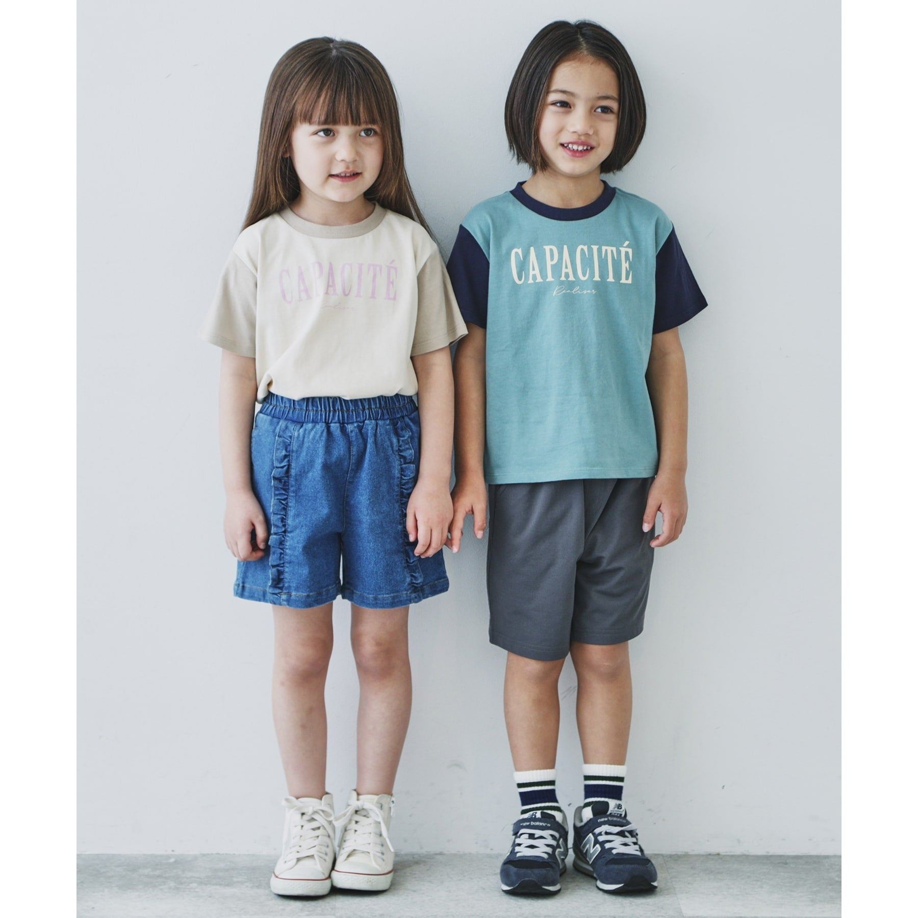 ザ ショップ ティーケー THE SHOP TK 【110-150】オーガビッツ配色コットンTEE