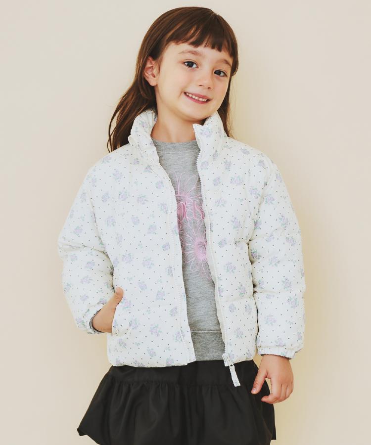 ザ ショップ ティーケー (キッズ) THE SHOP TK(Kids) 【110-160】スタンドネック中綿ブルゾン (アイボリー(104)) アイボリー(104)