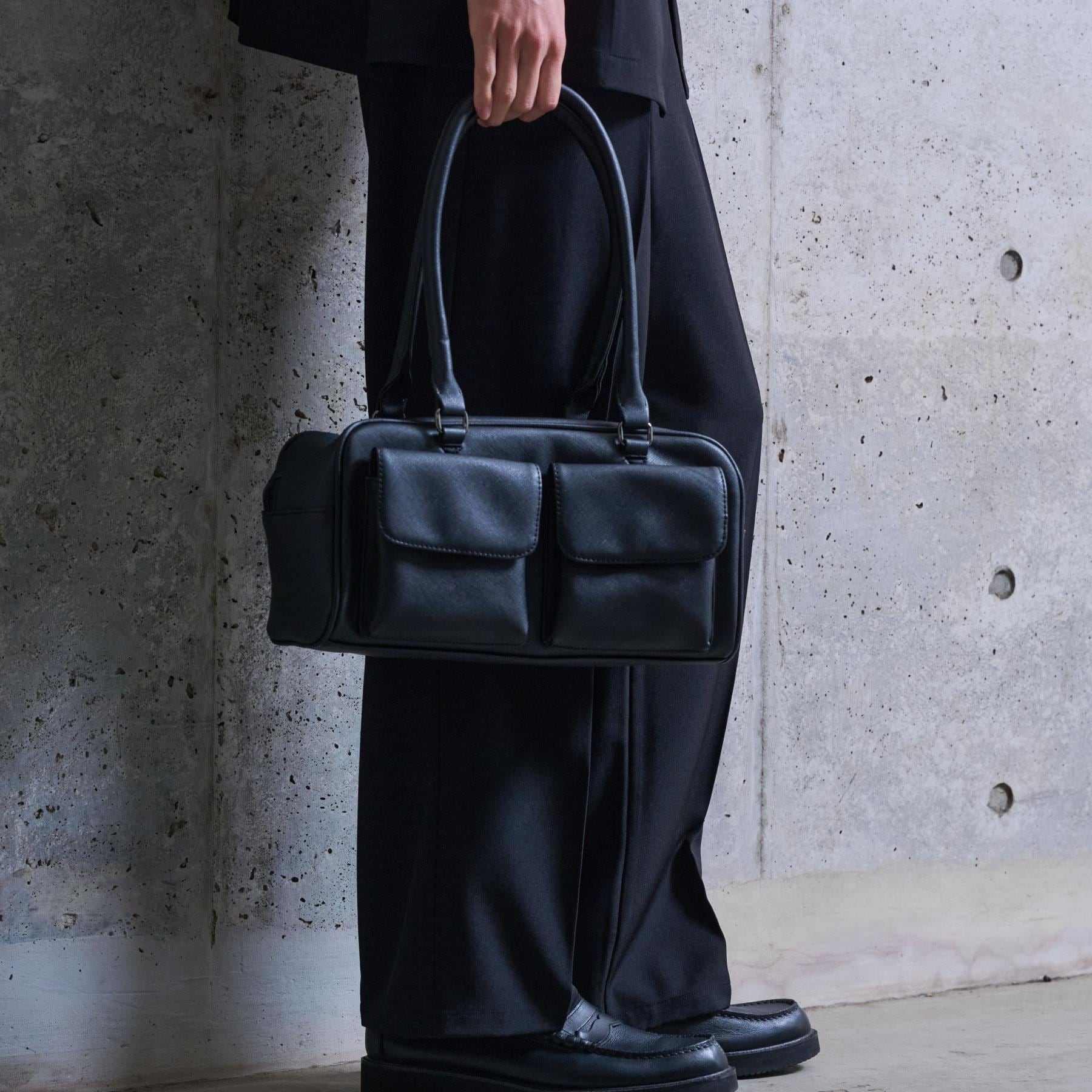 ザ ショップ ティーケー(メンズ) THE SHOP TK(Men) ダブルフラップミニボストン ユニセックス/シーズンレス (ブラック(619)) ブラック(619)