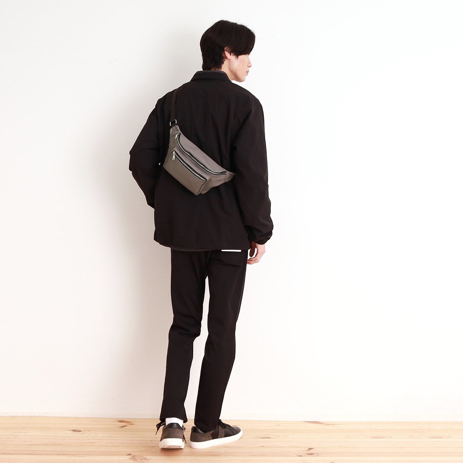 ザ ショップ ティーケー(メンズ) THE SHOP TK(Men) 2ポケットシュリンクボディバッグ (ブラック(019)) ブラック(019)