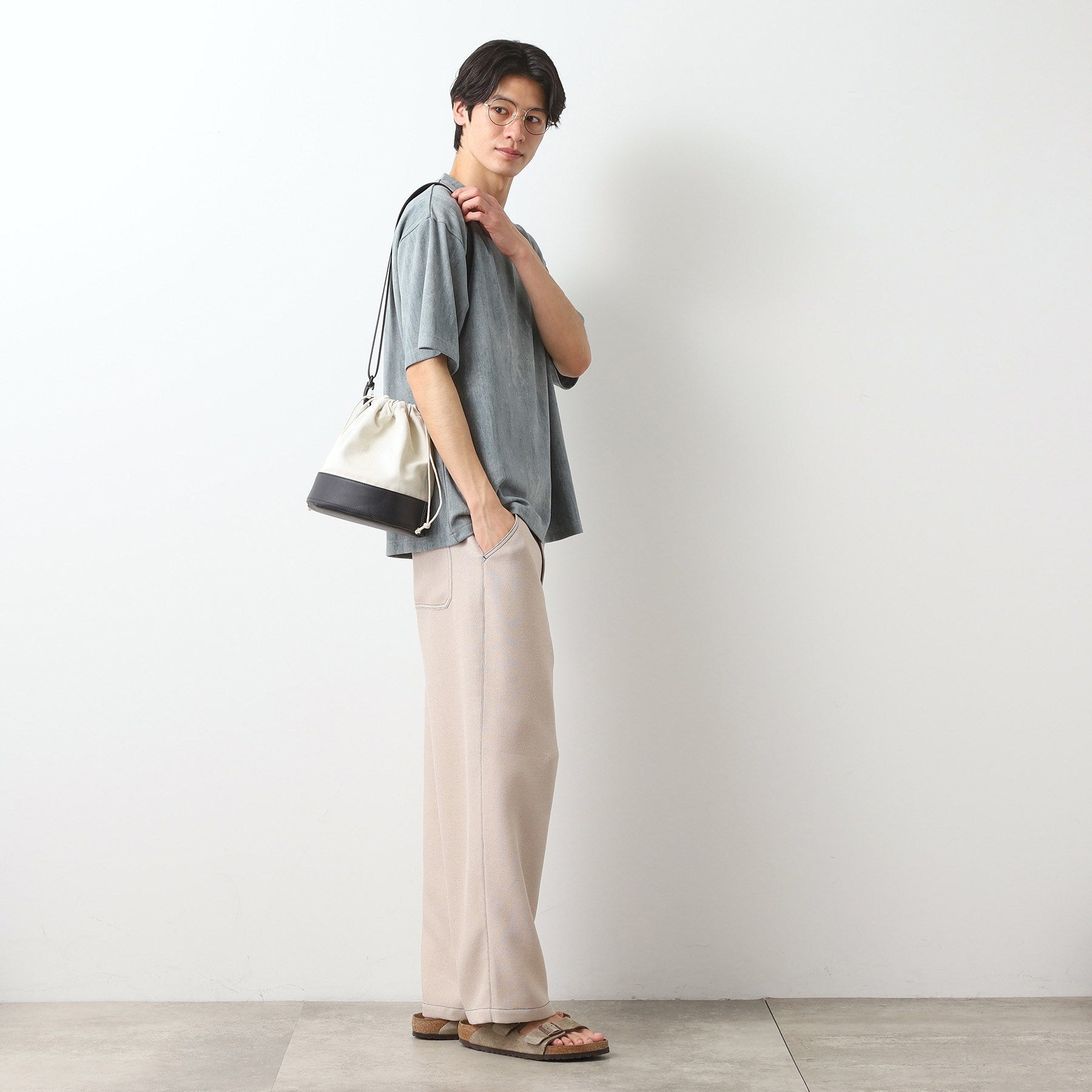 ザ ショップ ティーケー(メンズ) THE SHOP TK(Men) BOUO巾着バッグ (ブラック(019)) ブラック(019)