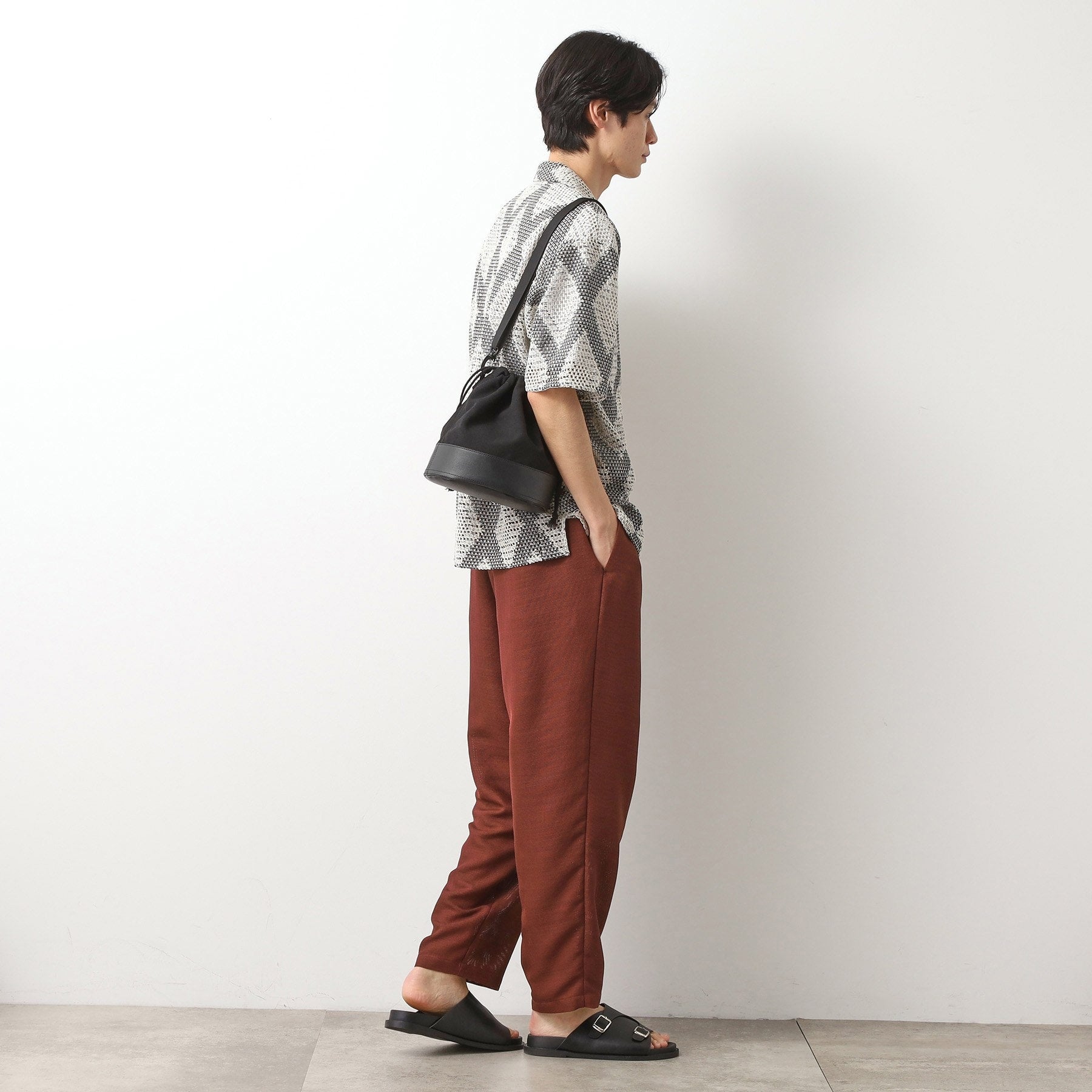 ザ ショップ ティーケー(メンズ) THE SHOP TK(Men) BOUO巾着バッグ (ブラック(019)) ブラック(019)