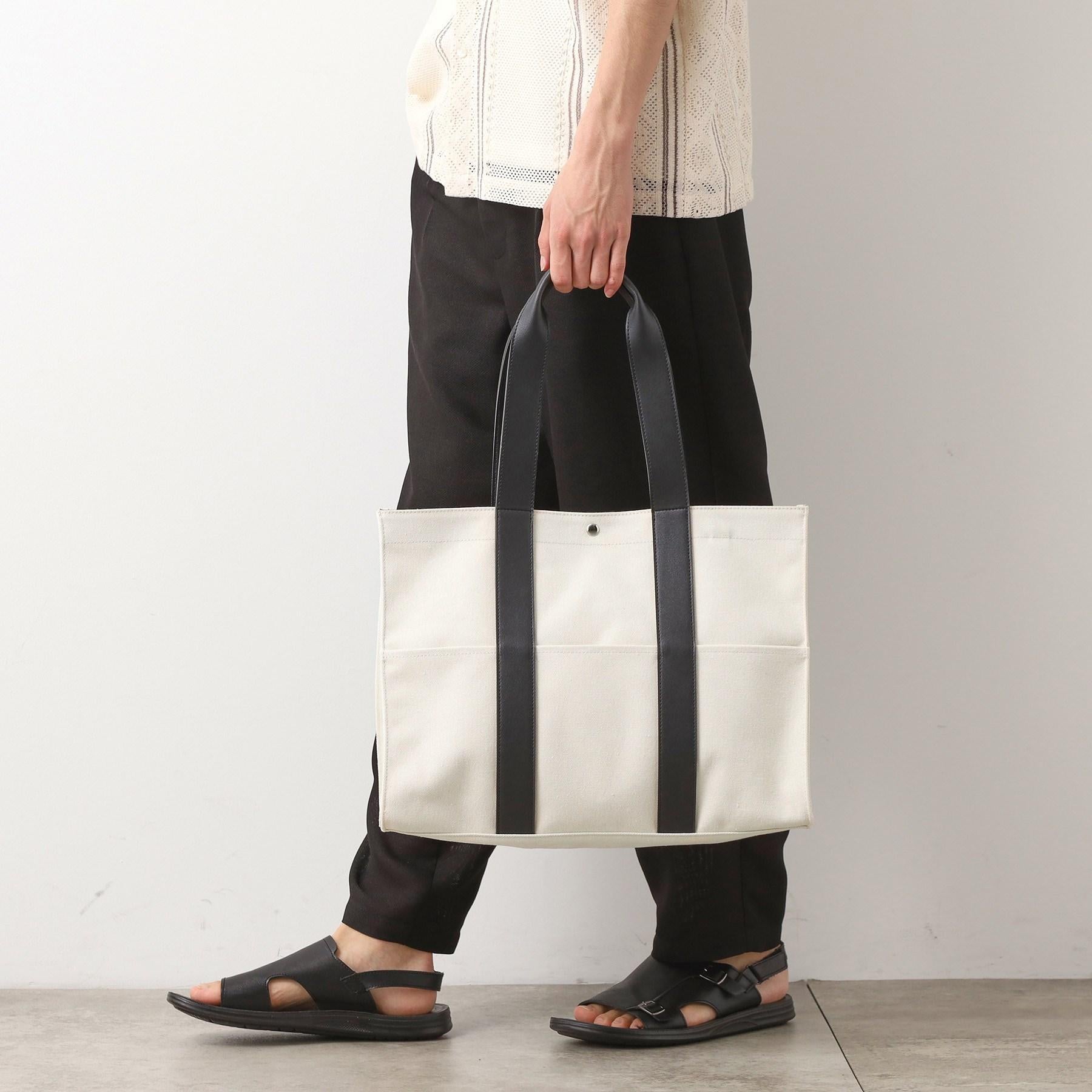 ザ ショップ ティーケー(メンズ) THE SHOP TK(Men) BOUOスクエアトート (アイボリー(004)) アイボリー(004)