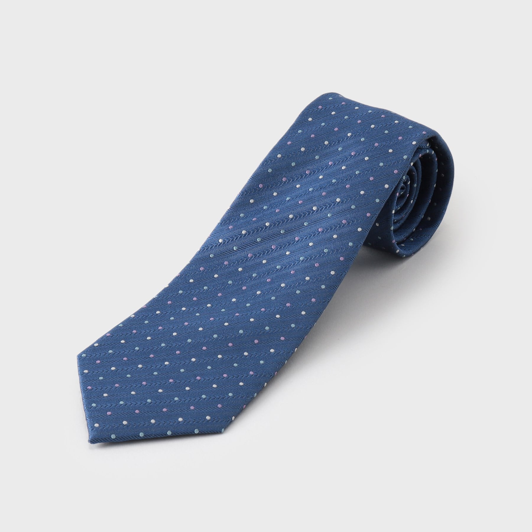 ザ ショップ ティーケー(メンズ) THE SHOP TK(Men) ドットアソート柄ネクタイ マルチドット/ピンドット (ブルー(192)) ブルー(192)