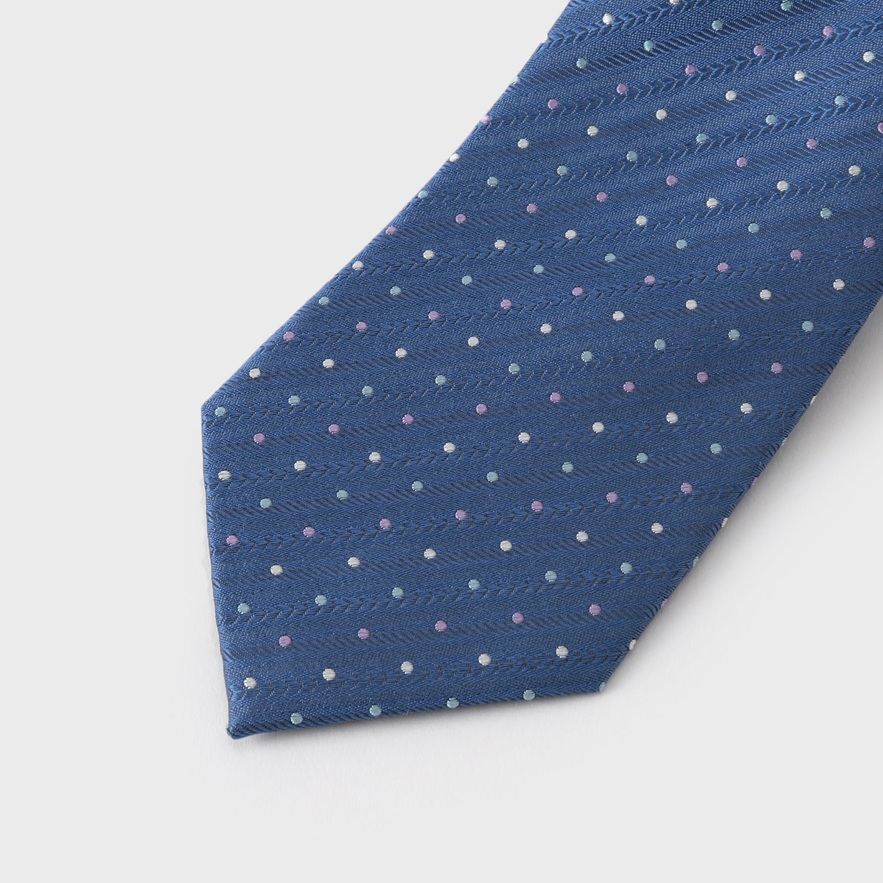 ザ ショップ ティーケー(メンズ) THE SHOP TK(Men) ドットアソート柄ネクタイ マルチドット/ピンドット (ブルー(192)) ブルー(192)