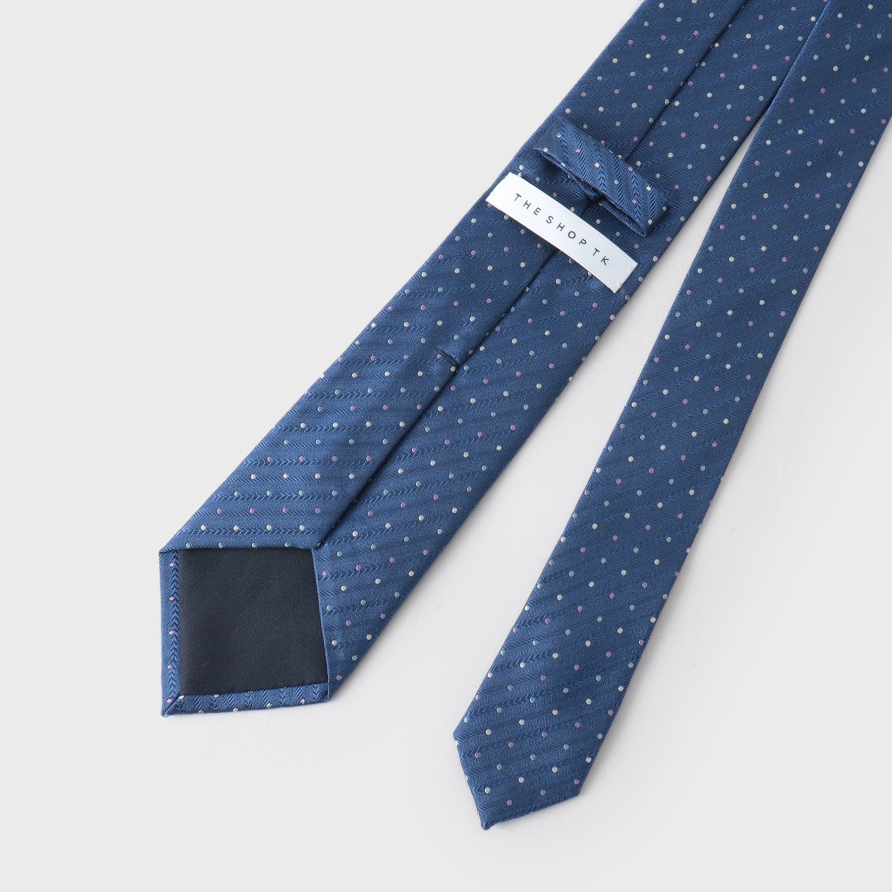 ザ ショップ ティーケー(メンズ) THE SHOP TK(Men) ドットアソート柄ネクタイ マルチドット/ピンドット (ブルー(192)) ブルー(192)