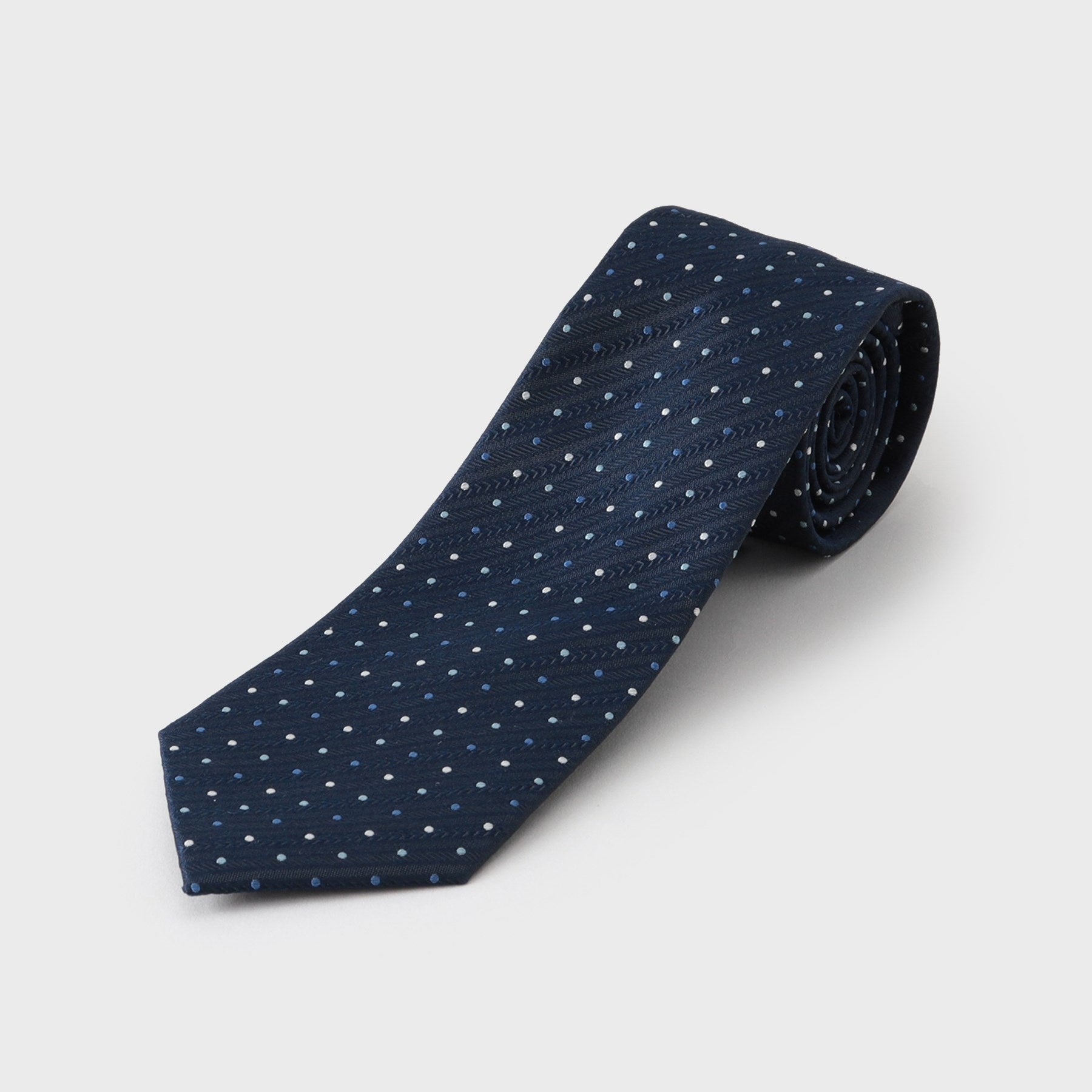 ザ ショップ ティーケー(メンズ) THE SHOP TK(Men) ドットアソート柄ネクタイ マルチドット/ピンドット (ネイビー(194)) ネイビー(194)