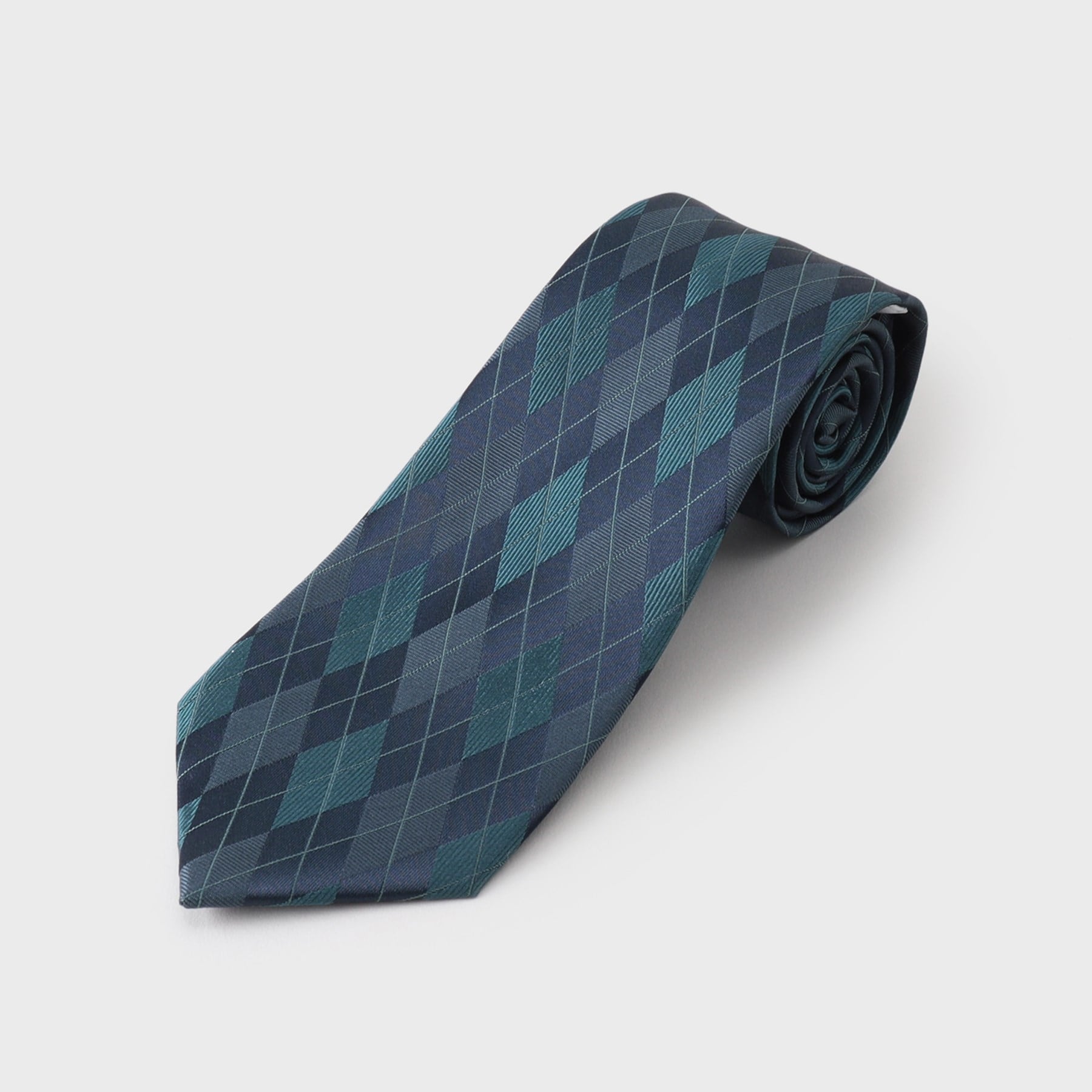 ザ ショップ ティーケー(メンズ) THE SHOP TK(Men) シャドーパターンアソート柄ネクタイ アーガイル/千鳥 (ブルーグリーン(297)) ブルーグリーン(297)