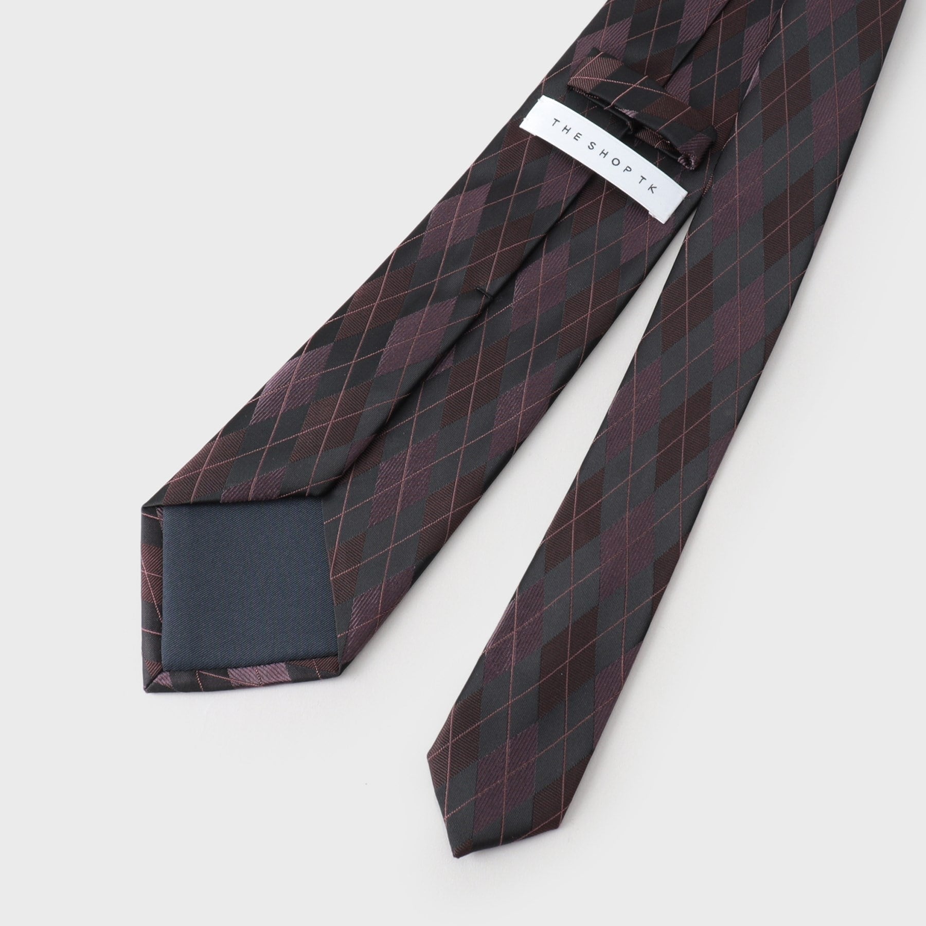 ザ ショップ ティーケー(メンズ) THE SHOP TK(Men) シャドーパターンアソート柄ネクタイ アーガイル/千鳥 (ブルーグリーン(297)) ブルーグリーン(297)