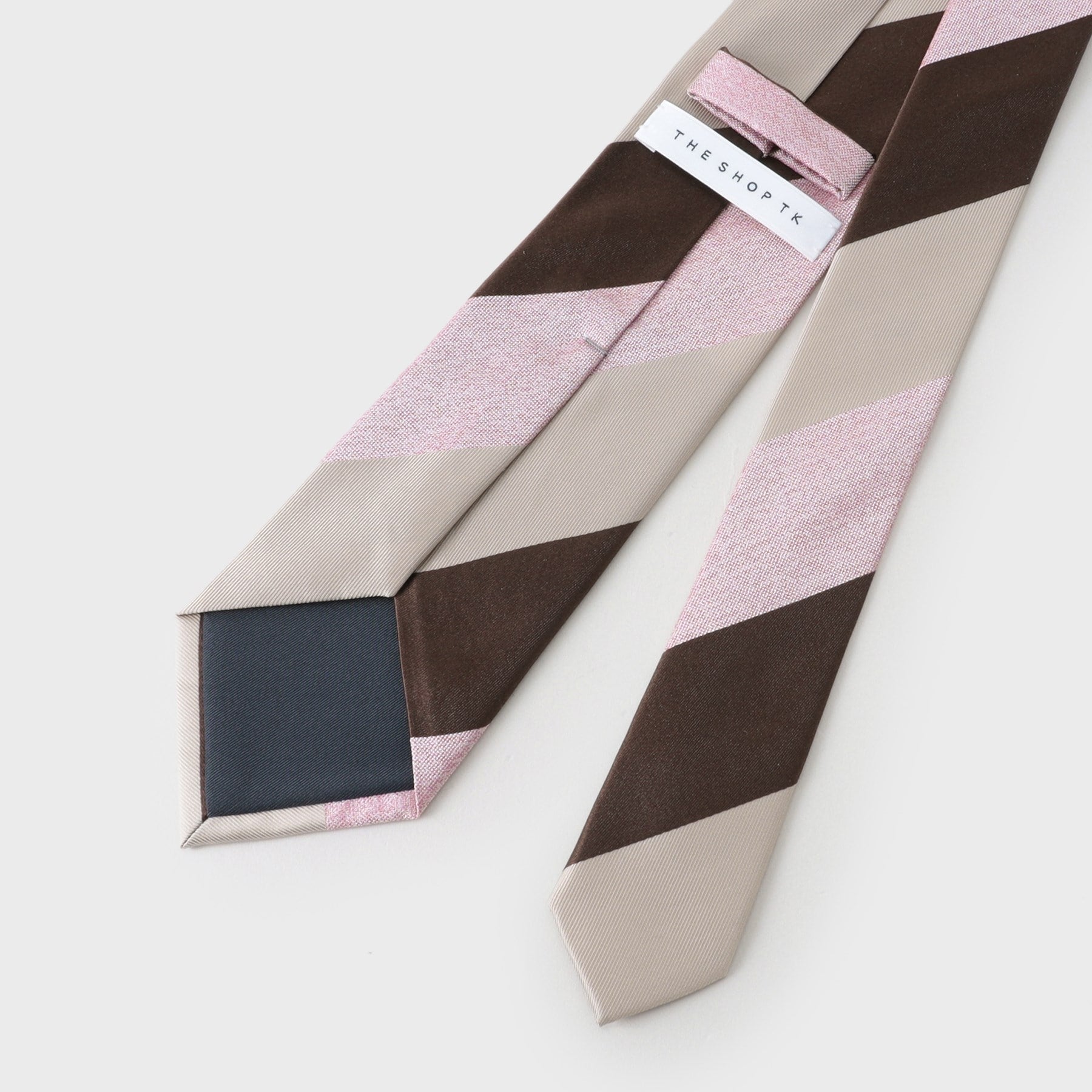 ザ ショップ ティーケー(メンズ) THE SHOP TK(Men) 3段ストライプ柄ネクタイ (ネイビー(394)) ネイビー(394)