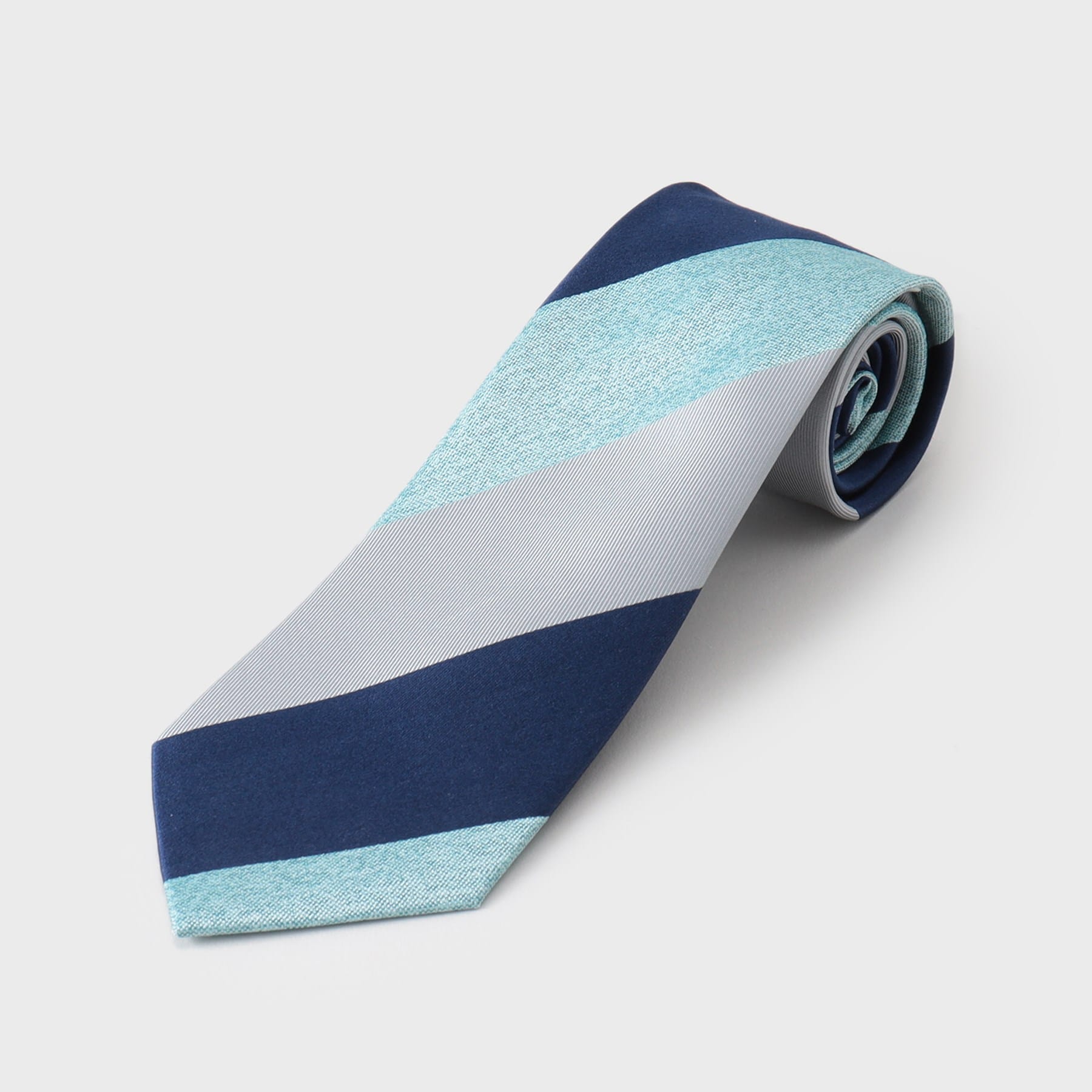 ザ ショップ ティーケー(メンズ) THE SHOP TK(Men) 3段ストライプ柄ネクタイ (ブルー(392)) ブルー(392)