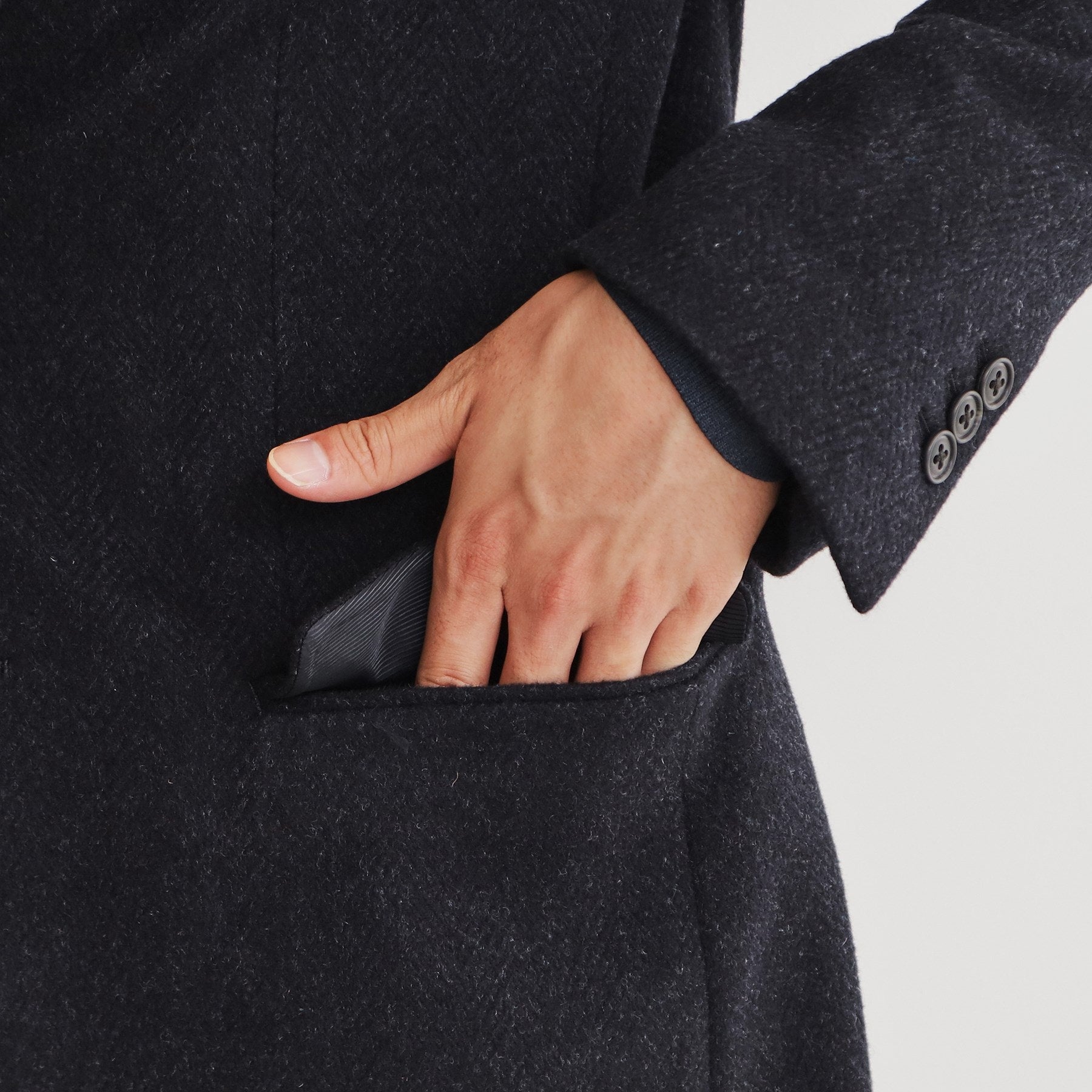 ザ ショップ ティーケー(メンズ) THE SHOP TK(Men) AGヘリンボンジャケット (ネイビー(694)) ネイビー(694)