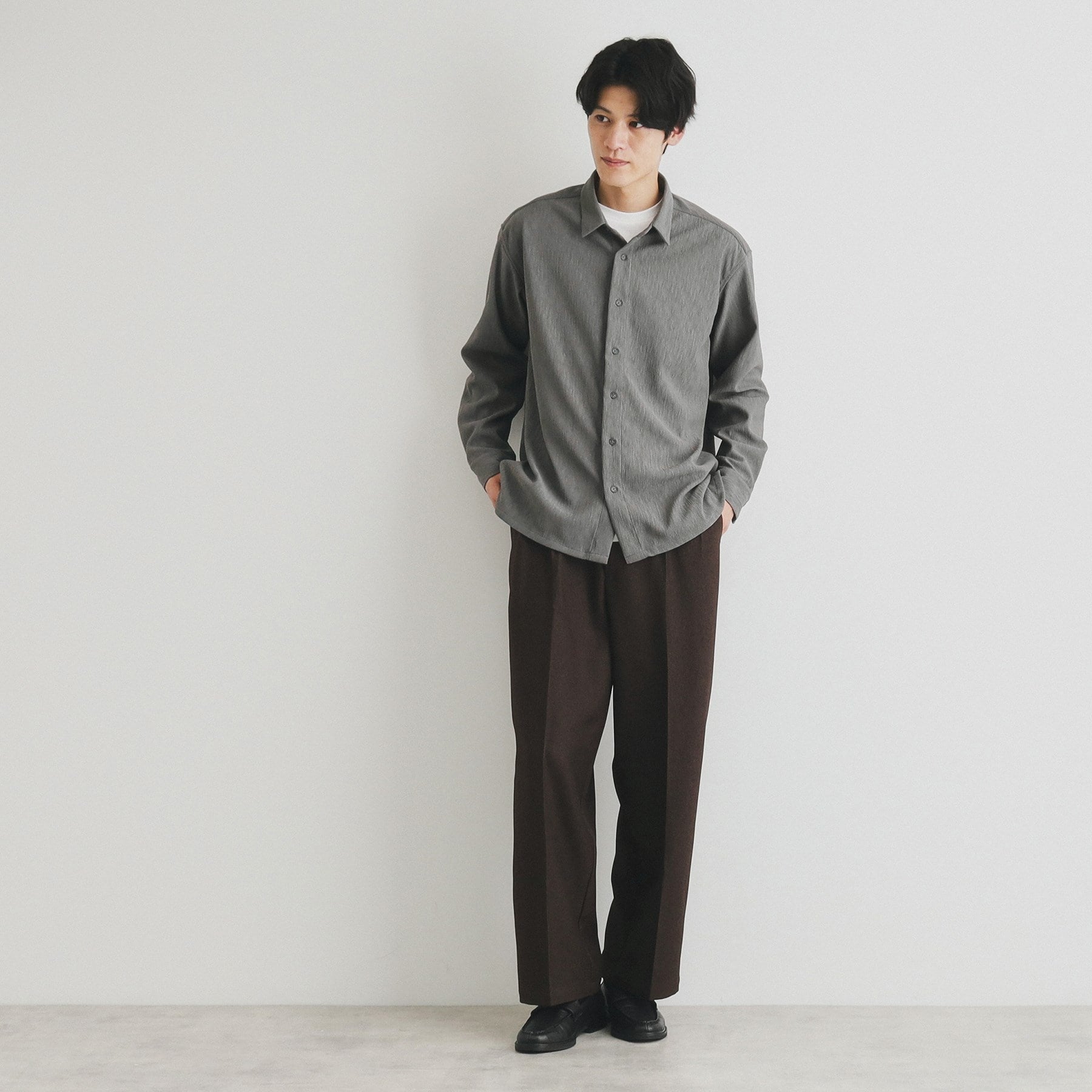 THE SHOP TK 柳樹襯衫 休閒輪廓