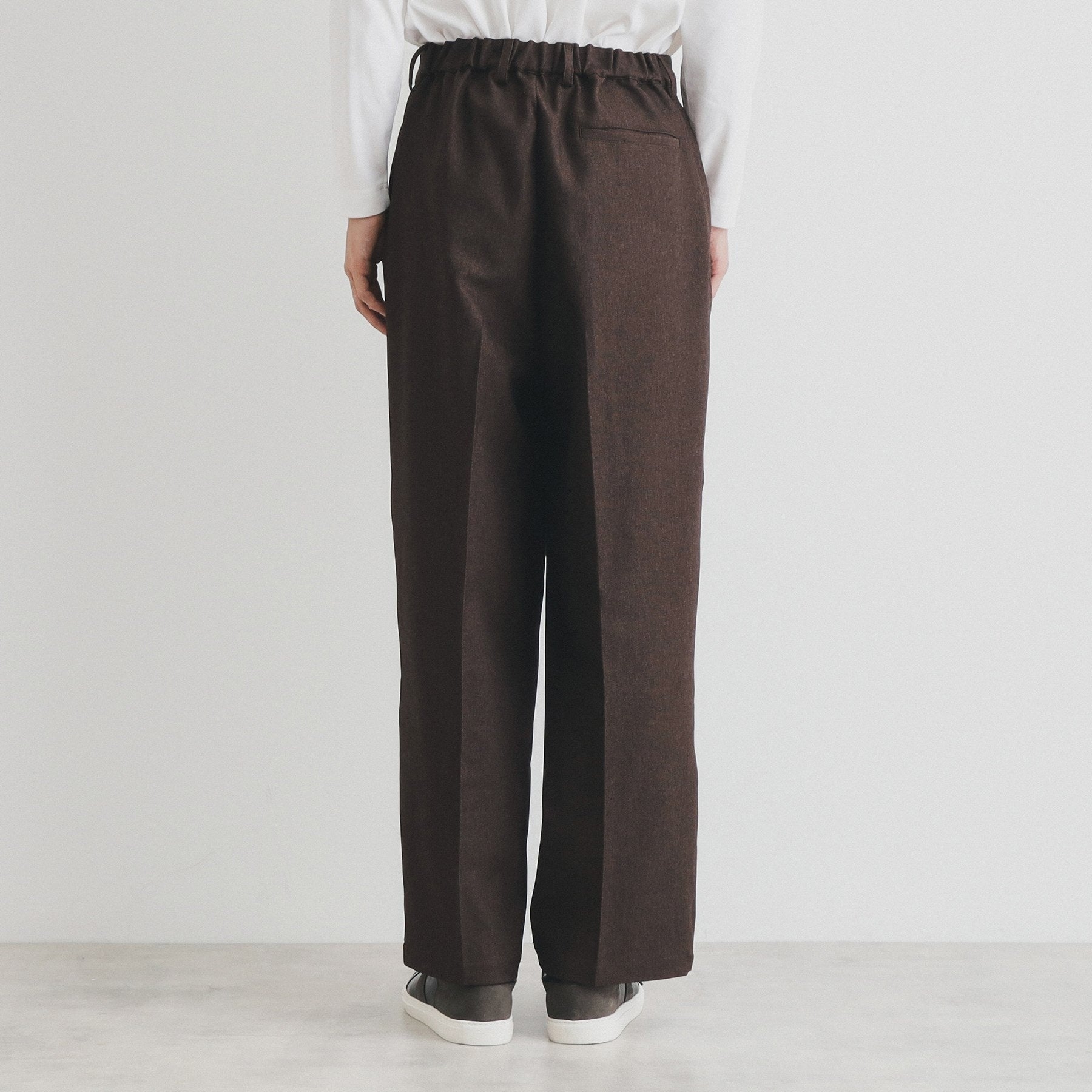 ザ ショップ ティーケー(メンズ) THE SHOP TK(Men) ツータックワイドストレートスラックス ツイル/デニム (チャコールグレー(014)) チャコールグレー(014)