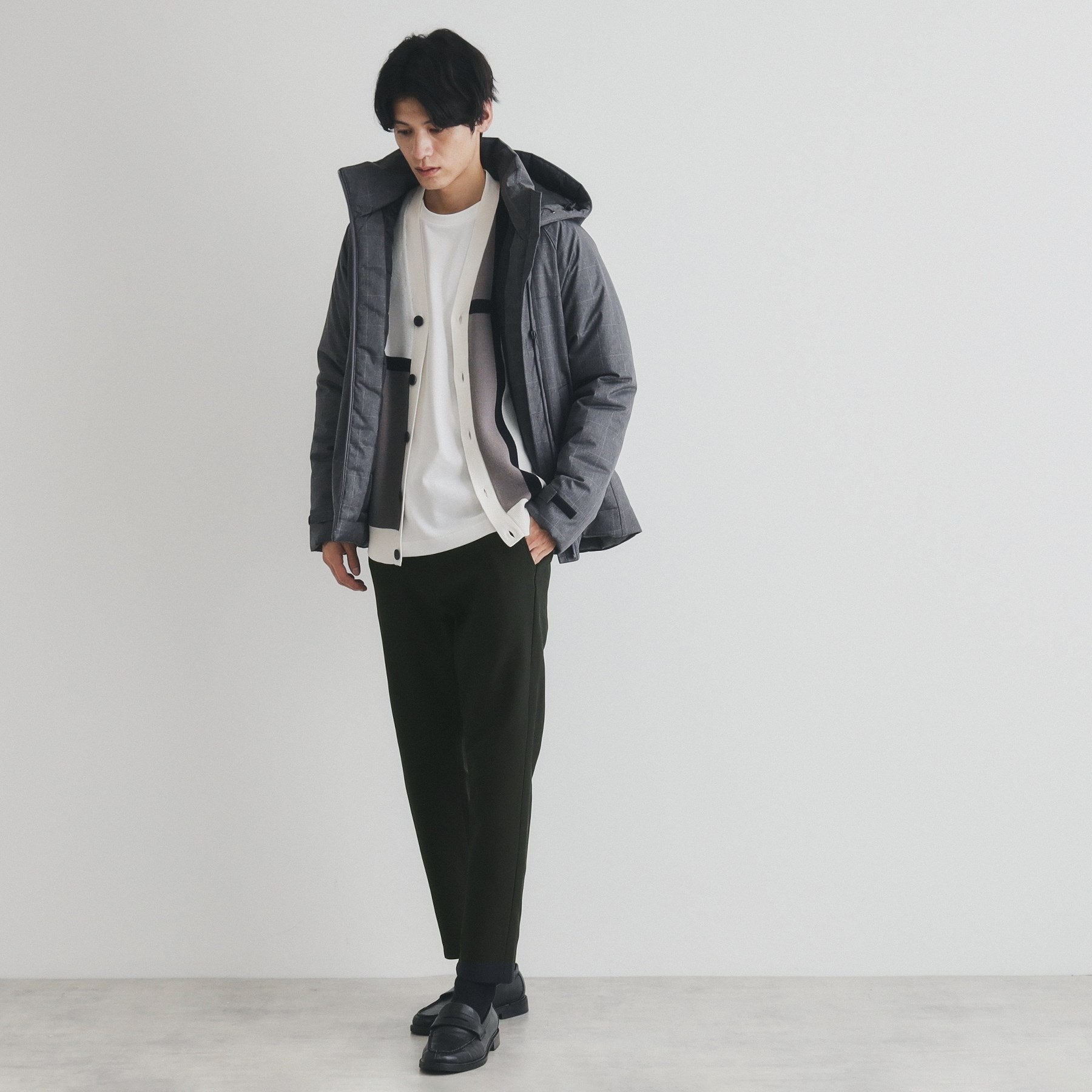 ザ ショップ ティーケー(メンズ) THE SHOP TK(Men) スマートムーブイージーパンツ WARM ver 360°ストレッチ/裏起毛 (ブルーグリーン(097)) ブルーグリーン(097)