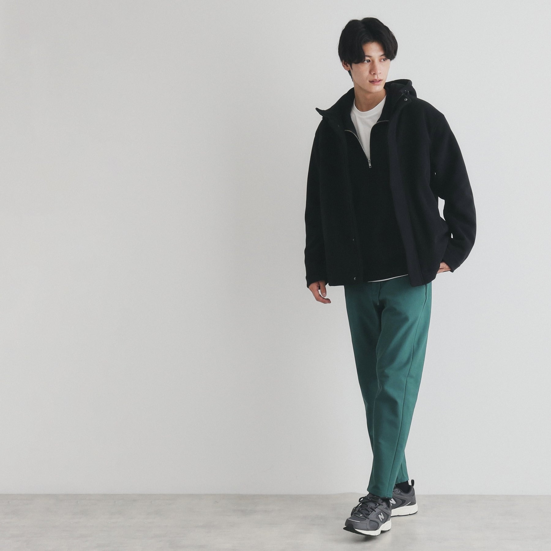 ザ ショップ ティーケー(メンズ) THE SHOP TK(Men) スマートムーブイージーパンツ WARM ver 360°ストレッチ/裏起毛 (ブルーグリーン(097)) ブルーグリーン(097)