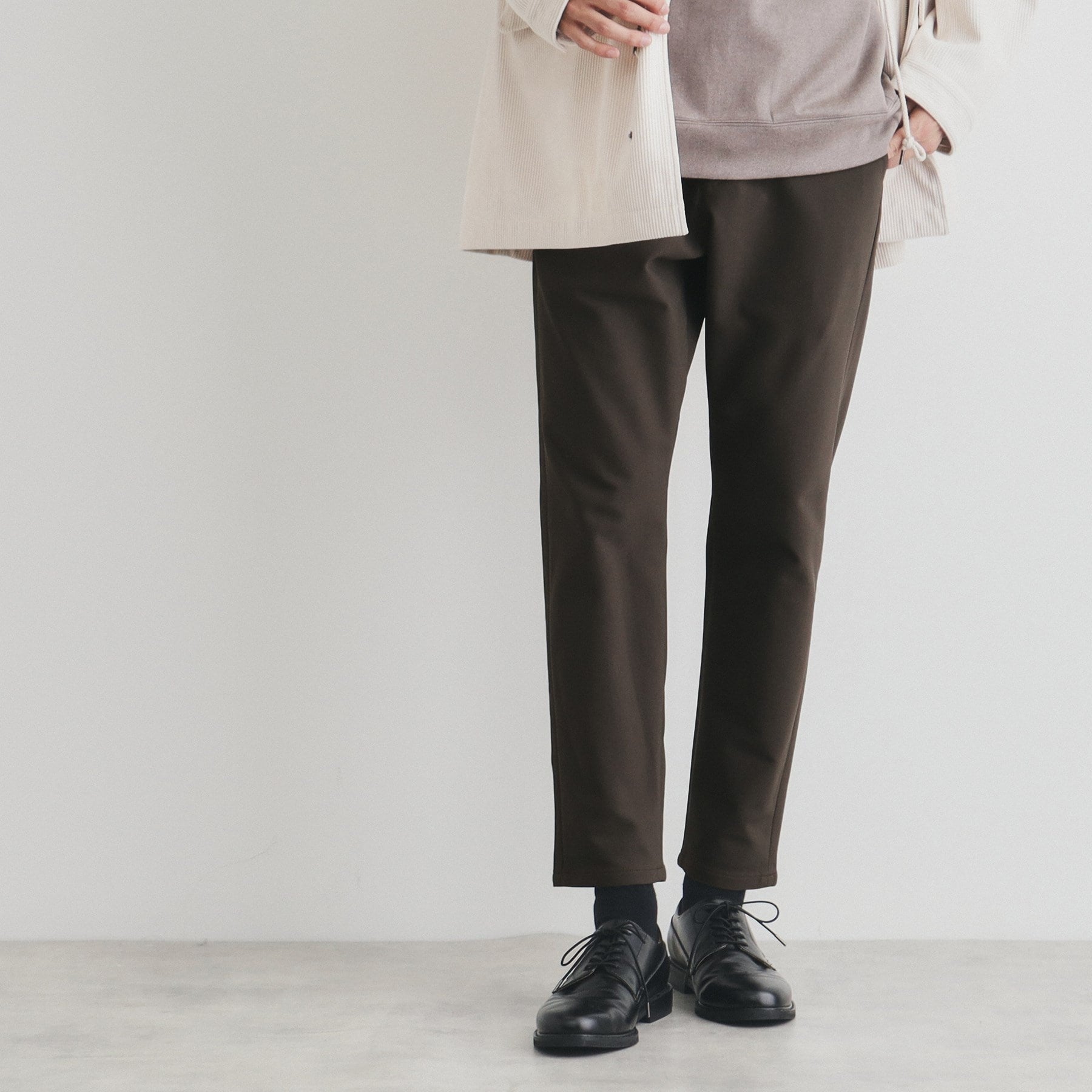 ザ ショップ ティーケー(メンズ) THE SHOP TK(Men) スマートムーブイージーパンツ WARM ver 360°ストレッチ/裏起毛 (ブルーグリーン(097)) ブルーグリーン(097)