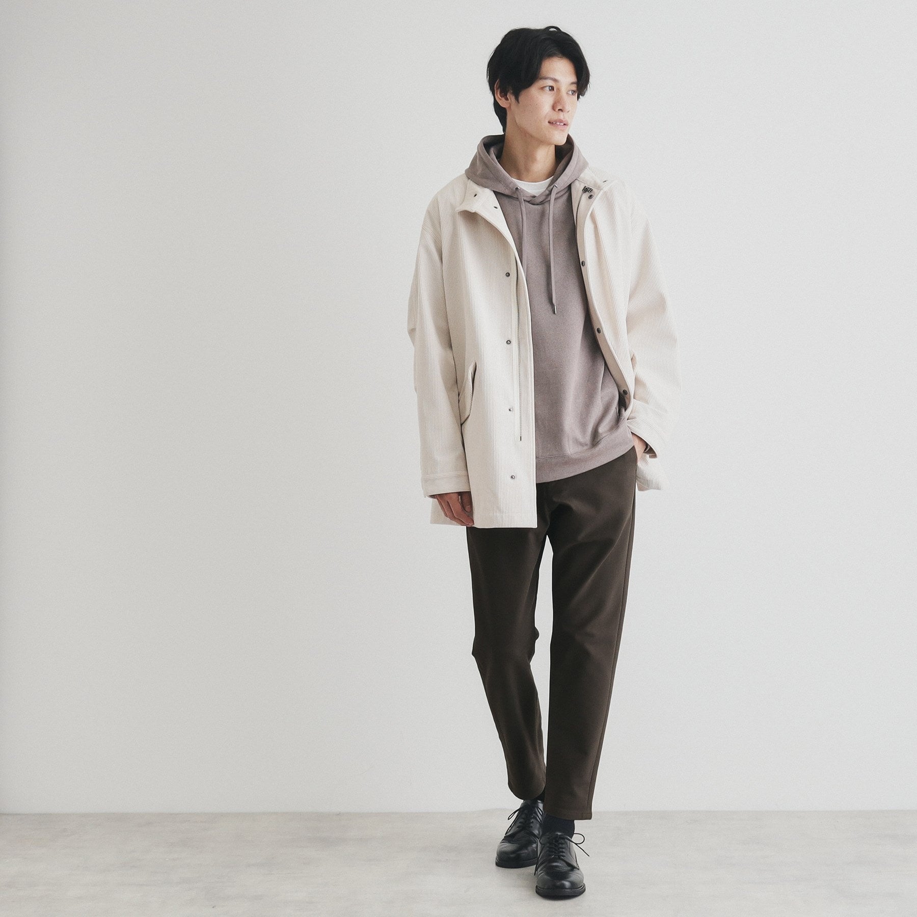 ザ ショップ ティーケー(メンズ) THE SHOP TK(Men) スマートムーブイージーパンツ WARM ver 360°ストレッチ/裏起毛 (ブルーグリーン(097)) ブルーグリーン(097)