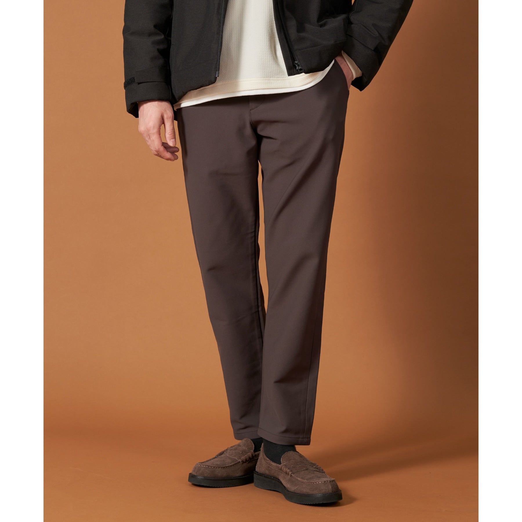 ザ ショップ ティーケー(メンズ) THE SHOP TK(Men) スマートムーブイージーパンツ WARM ver 360°ストレッチ/裏起毛 (ブルーグリーン(097)) ブルーグリーン(097)