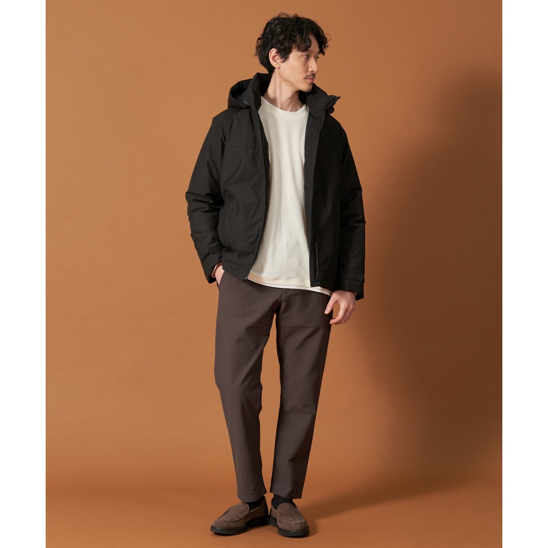 ザ ショップ ティーケー(メンズ) THE SHOP TK(Men) スマートムーブイージーパンツ WARM ver 360°ストレッチ/裏起毛 (ブルーグリーン(097)) ブルーグリーン(097)