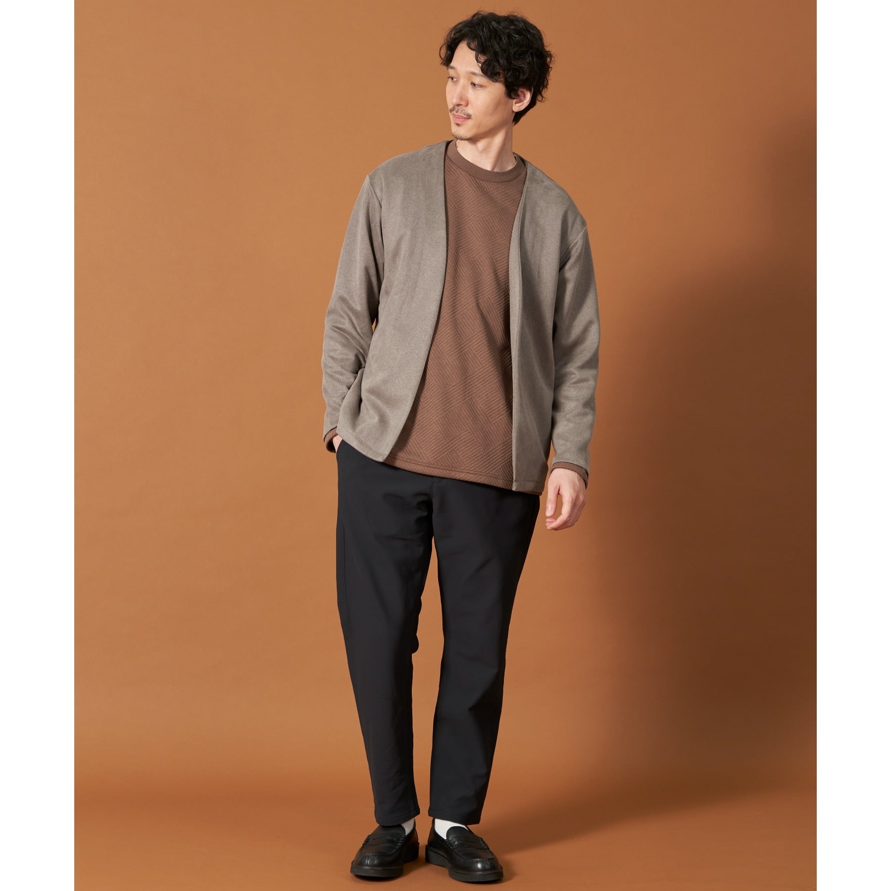 ザ ショップ ティーケー(メンズ) THE SHOP TK(Men) スマートムーブイージーパンツ WARM ver 360°ストレッチ/裏起毛 (ブルーグリーン(097)) ブルーグリーン(097)