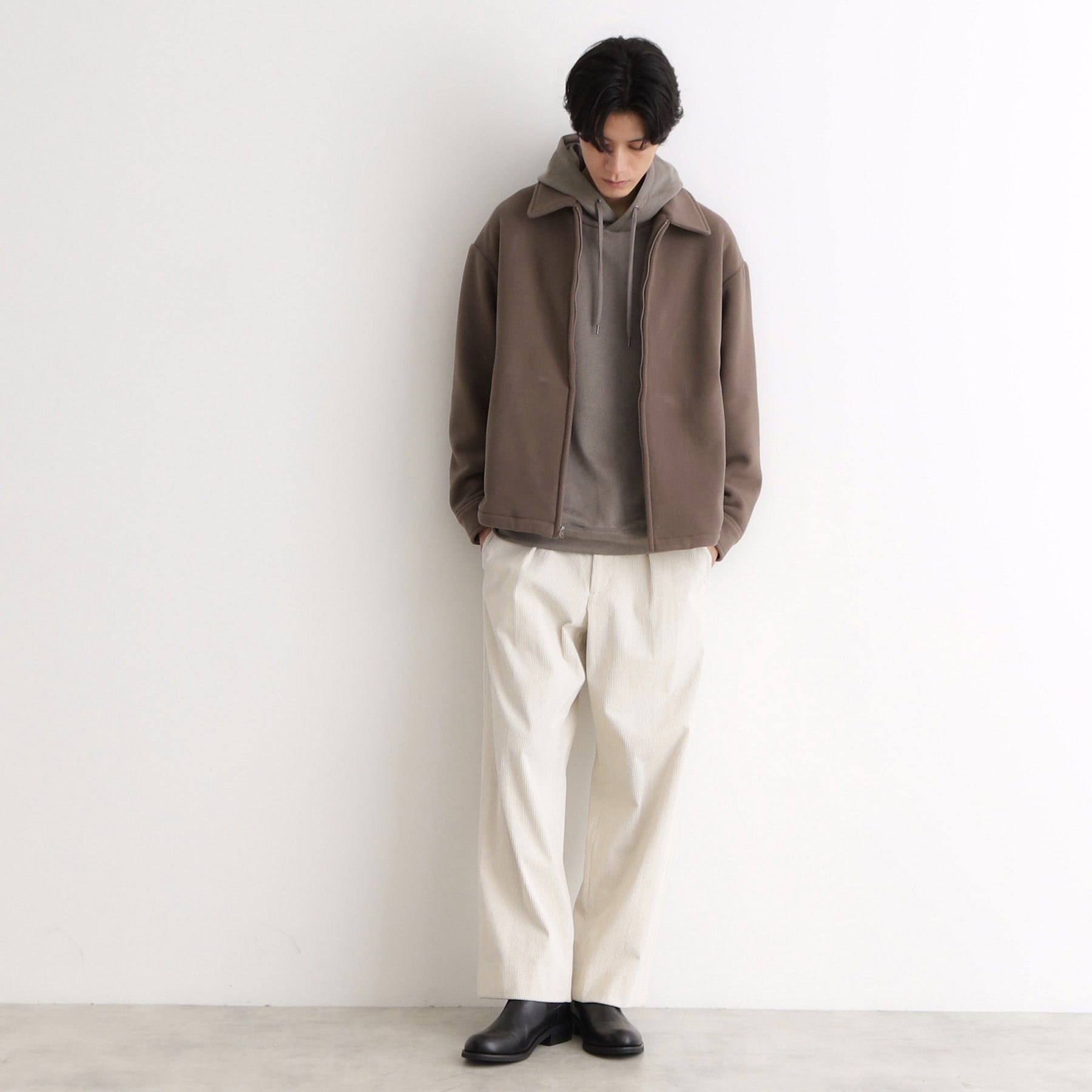 ザ ショップ ティーケー(メンズ) THE SHOP TK(Men) マイクロフリースドリズラージャケット 光吸収発熱機能/洗える (ブラック(019)) ブラック(019)