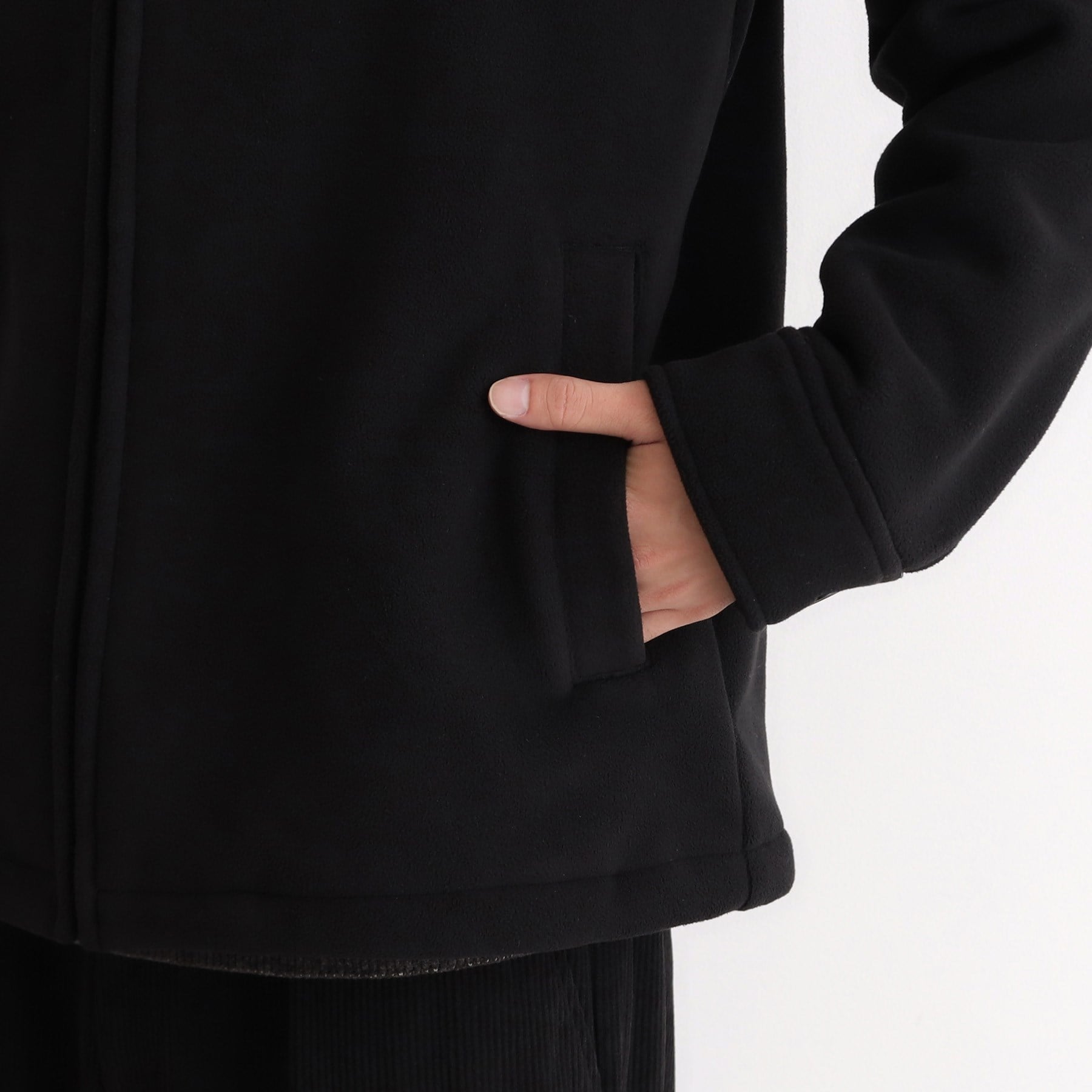 ザ ショップ ティーケー(メンズ) THE SHOP TK(Men) マイクロフリースドリズラージャケット 光吸収発熱機能/洗える (ブラック(019)) ブラック(019)