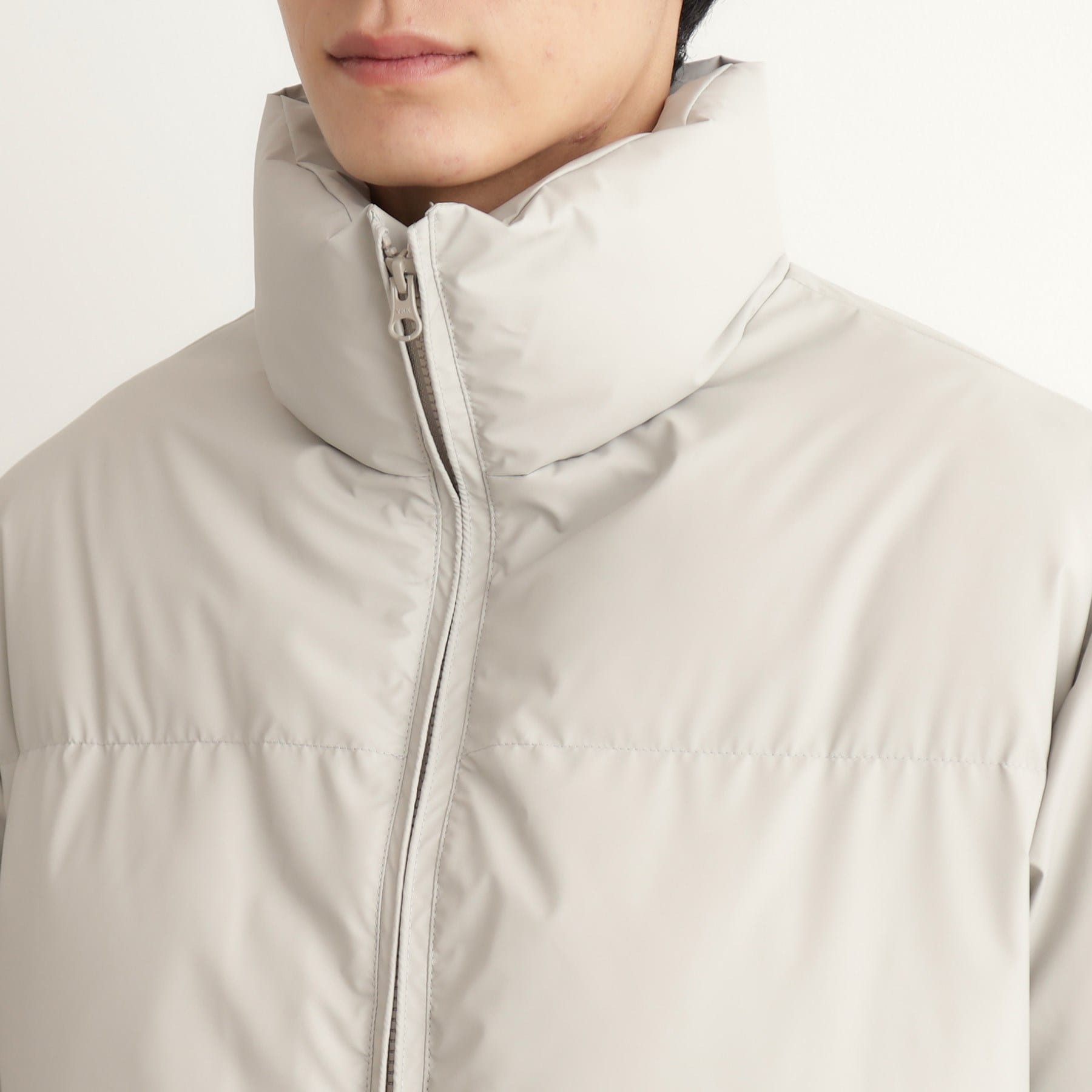 ザ ショップ ティーケー(メンズ) THE SHOP TK(Men) スタンドネック中綿ジップブルゾン (ライトグレー(011)) ライトグレー(011)