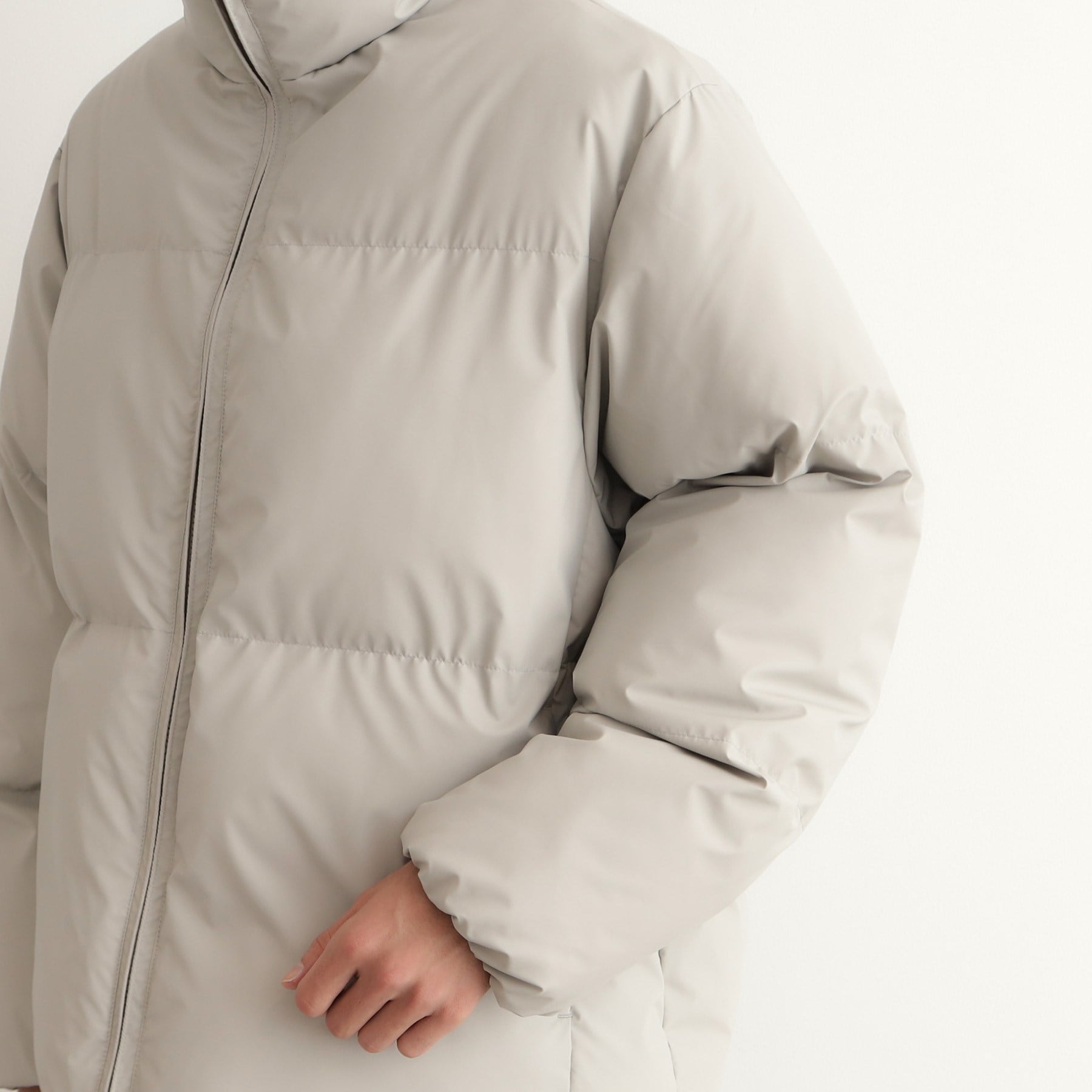 ザ ショップ ティーケー(メンズ) THE SHOP TK(Men) スタンドネック中綿ジップブルゾン (ライトグレー(011)) ライトグレー(011)