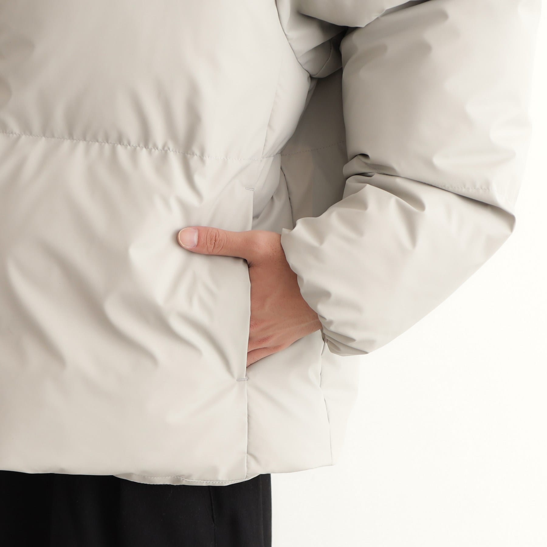 ザ ショップ ティーケー(メンズ) THE SHOP TK(Men) スタンドネック中綿ジップブルゾン (ライトグレー(011)) ライトグレー(011)