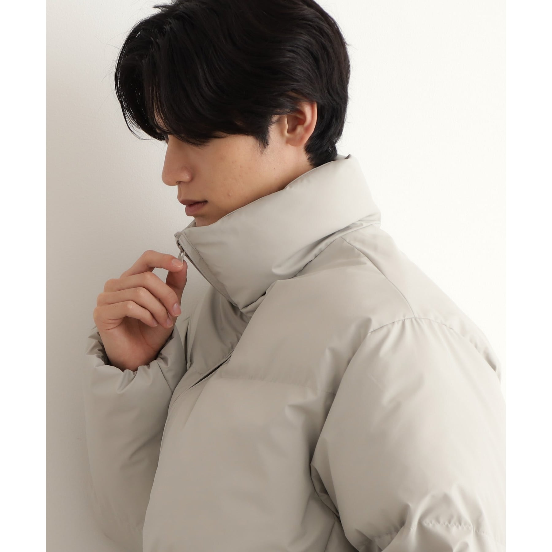 ザ ショップ ティーケー(メンズ) THE SHOP TK(Men) スタンドネック中綿ジップブルゾン (ライトグレー(011)) ライトグレー(011)