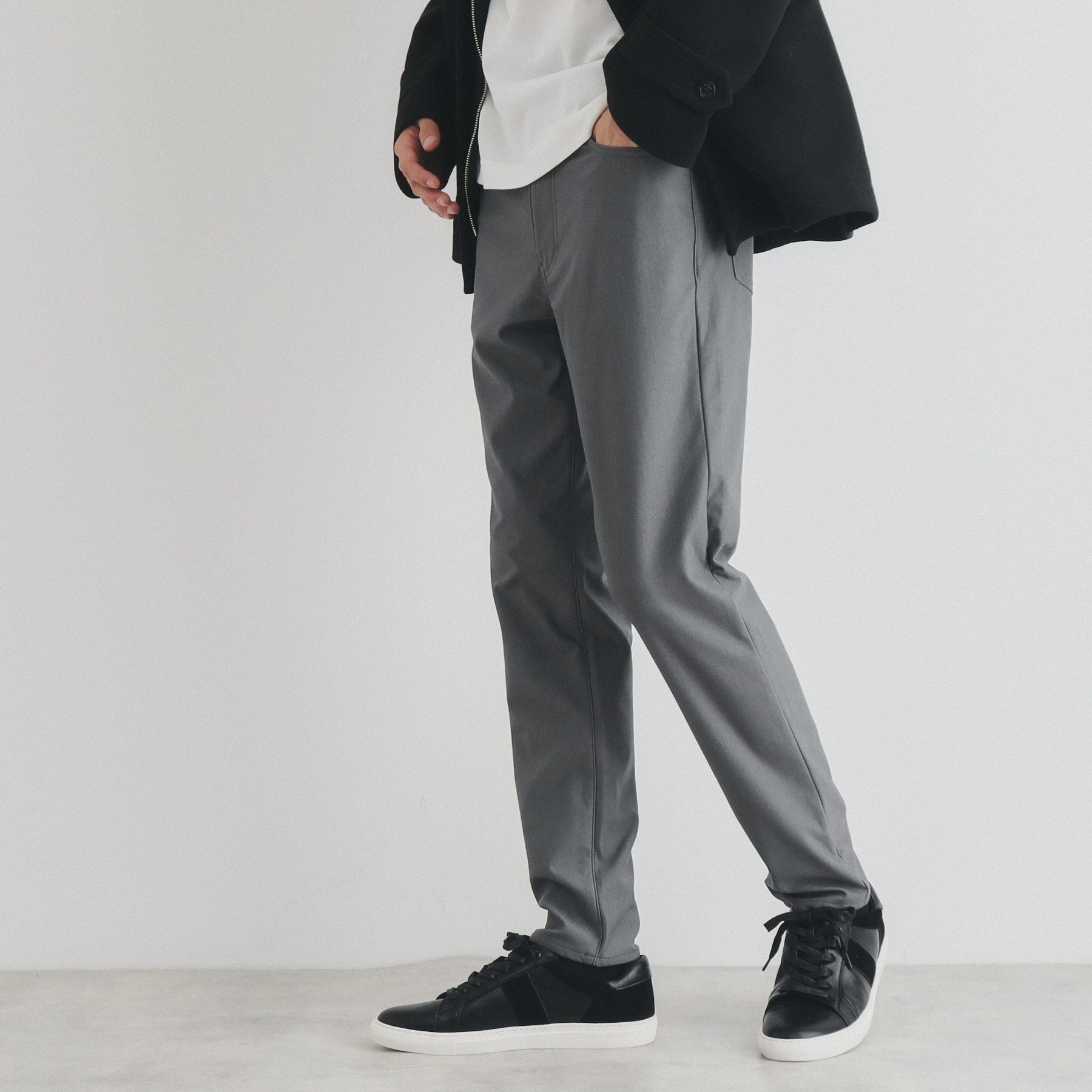 ザ ショップ ティーケー(メンズ) THE SHOP TK(Men) プレミアムスキニーパンツWARM ver 360°ストレッチ/裏起毛 (ブルーグリーン(097)) ブルーグリーン(097)