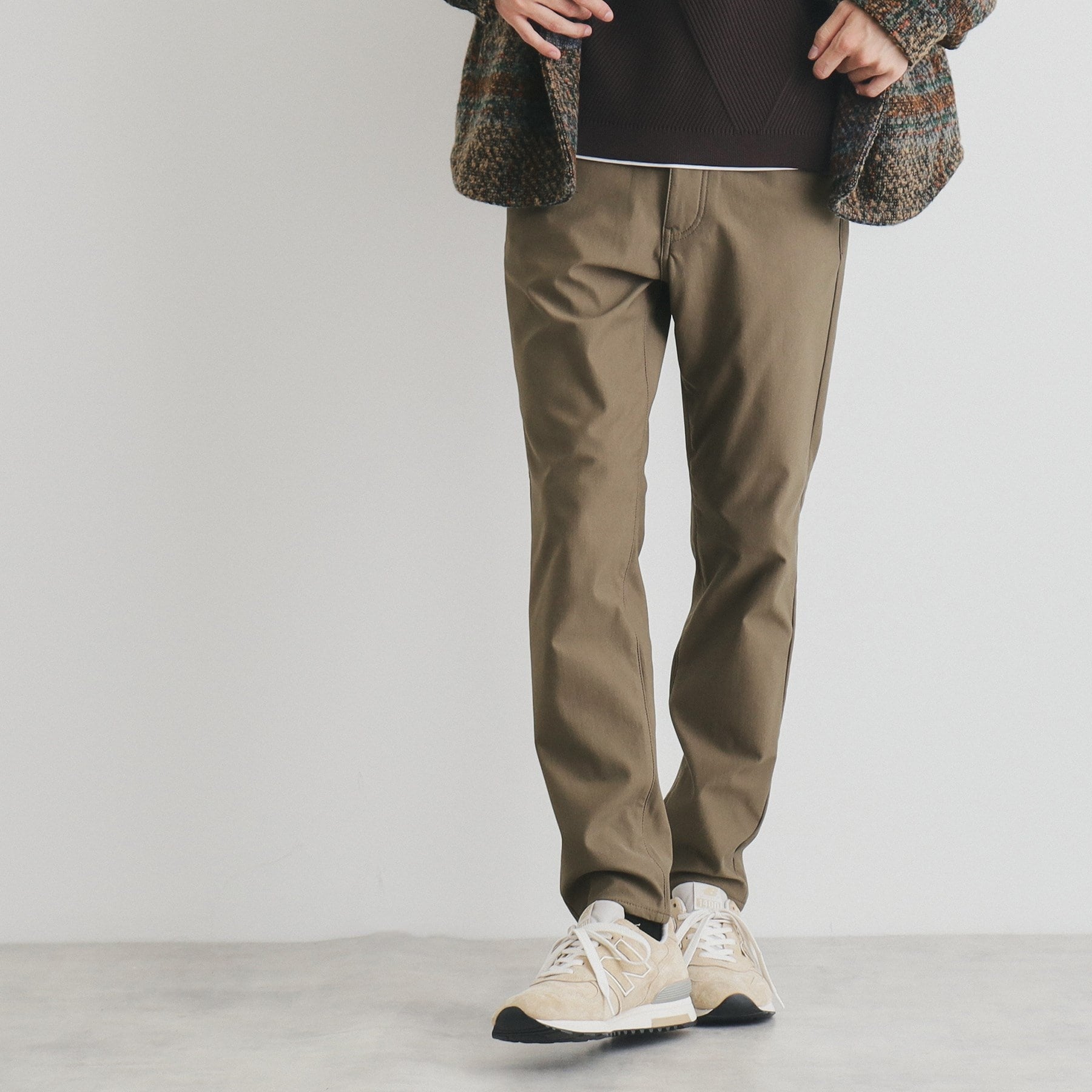 ザ ショップ ティーケー(メンズ) THE SHOP TK(Men) プレミアムスキニーパンツWARM ver 360°ストレッチ/裏起毛 (ブルーグリーン(097)) ブルーグリーン(097)