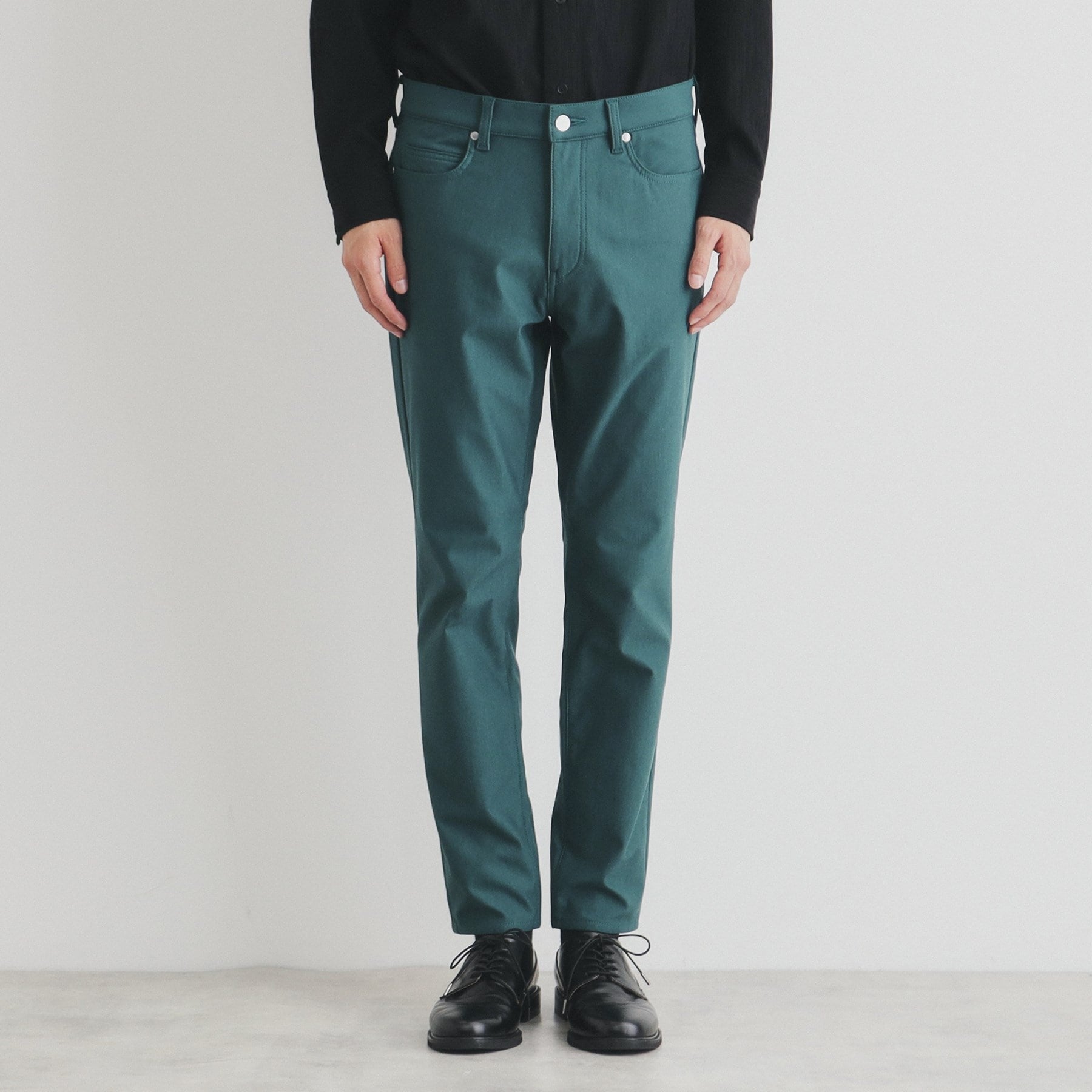 ザ ショップ ティーケー(メンズ) THE SHOP TK(Men) プレミアムスキニーパンツWARM ver 360°ストレッチ/裏起毛 (ブルーグリーン(097)) ブルーグリーン(097)