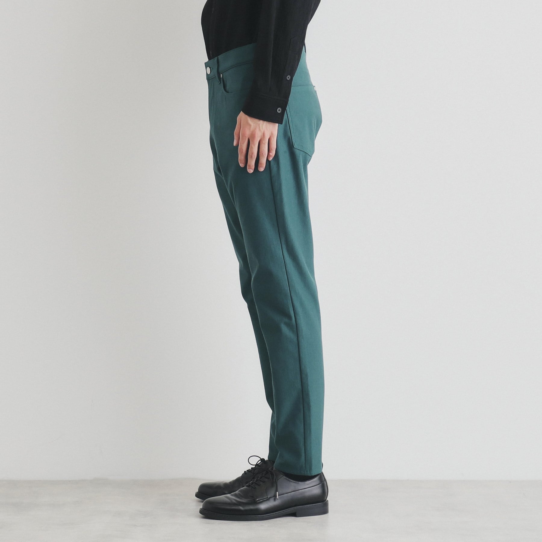 ザ ショップ ティーケー(メンズ) THE SHOP TK(Men) プレミアムスキニーパンツWARM ver 360°ストレッチ/裏起毛 (ブルーグリーン(097)) ブルーグリーン(097)