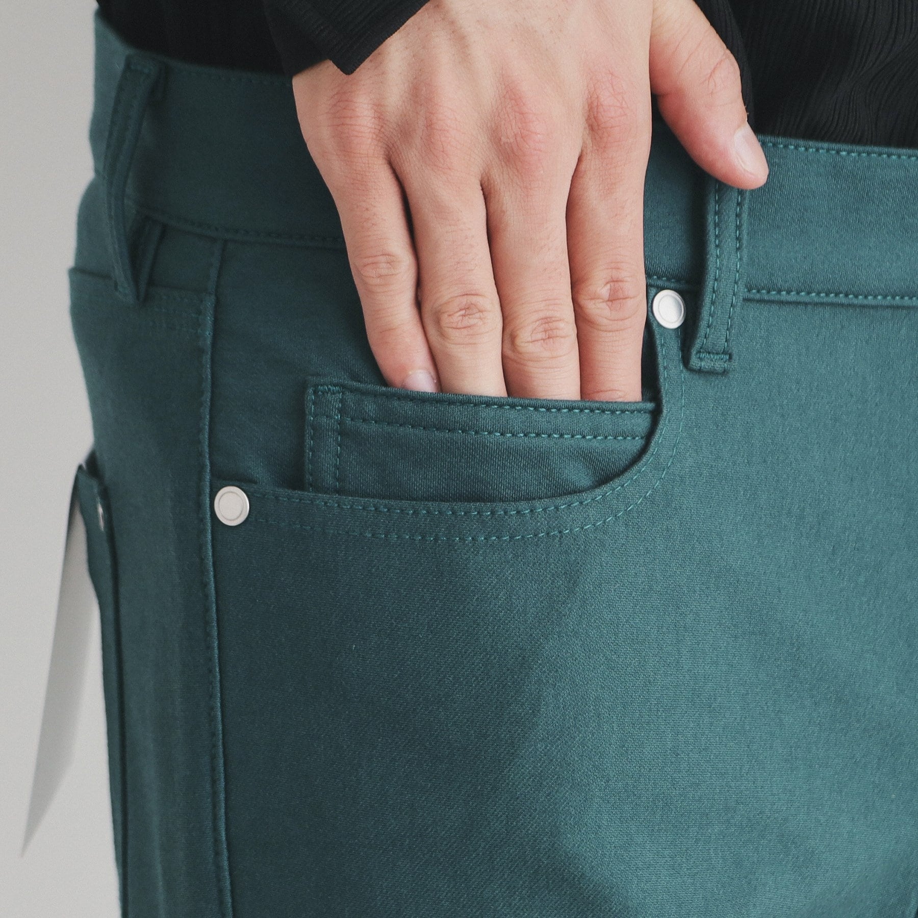 ザ ショップ ティーケー(メンズ) THE SHOP TK(Men) プレミアムスキニーパンツWARM ver 360°ストレッチ/裏起毛 (ブルーグリーン(097)) ブルーグリーン(097)