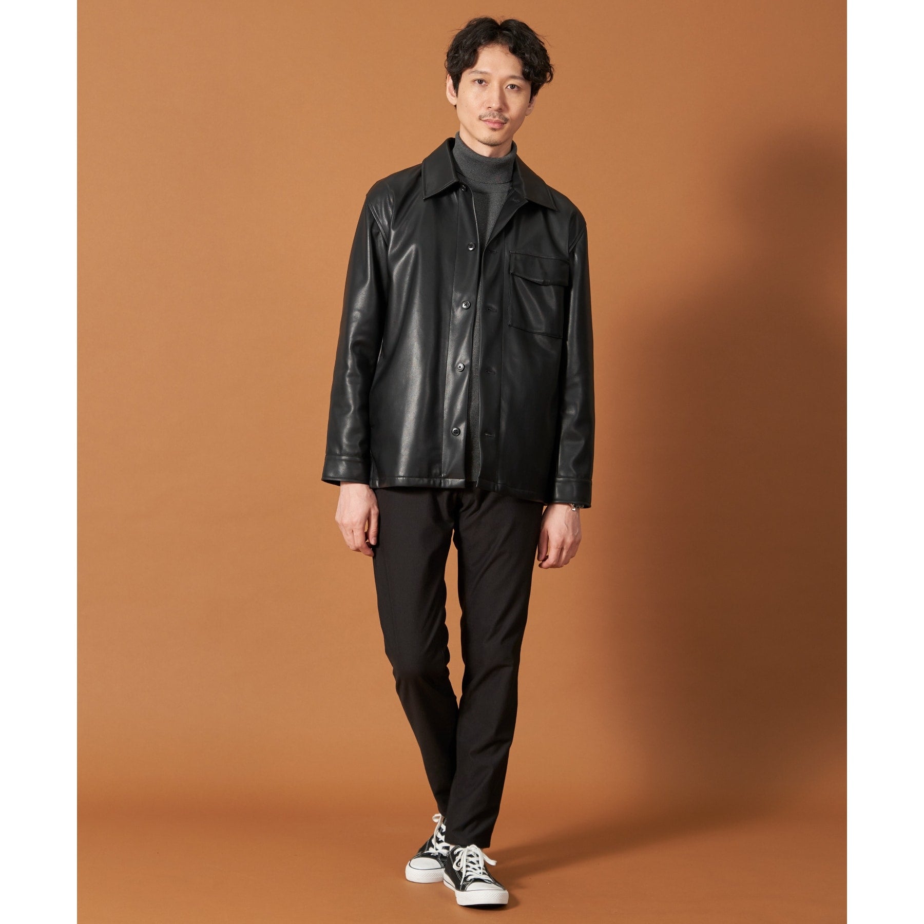 ザ ショップ ティーケー(メンズ) THE SHOP TK(Men) プレミアムスキニーパンツWARM ver 360°ストレッチ/裏起毛 (ブルーグリーン(097)) ブルーグリーン(097)