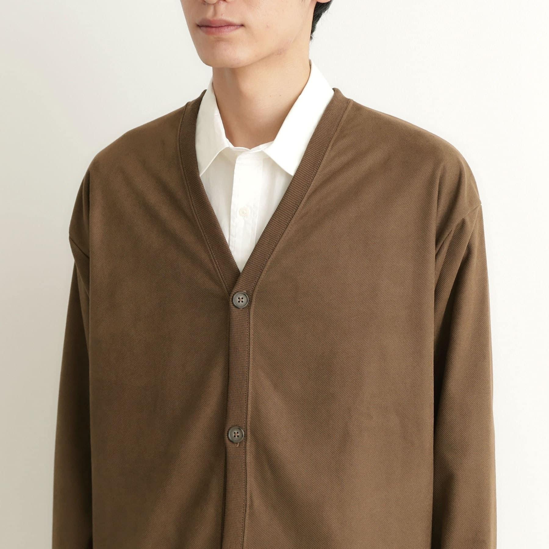 ザ ショップ ティーケー(メンズ) THE SHOP TK(Men) ツイルスウェードタッチカーディガン (ブラウン(044)) ブラウン(044)