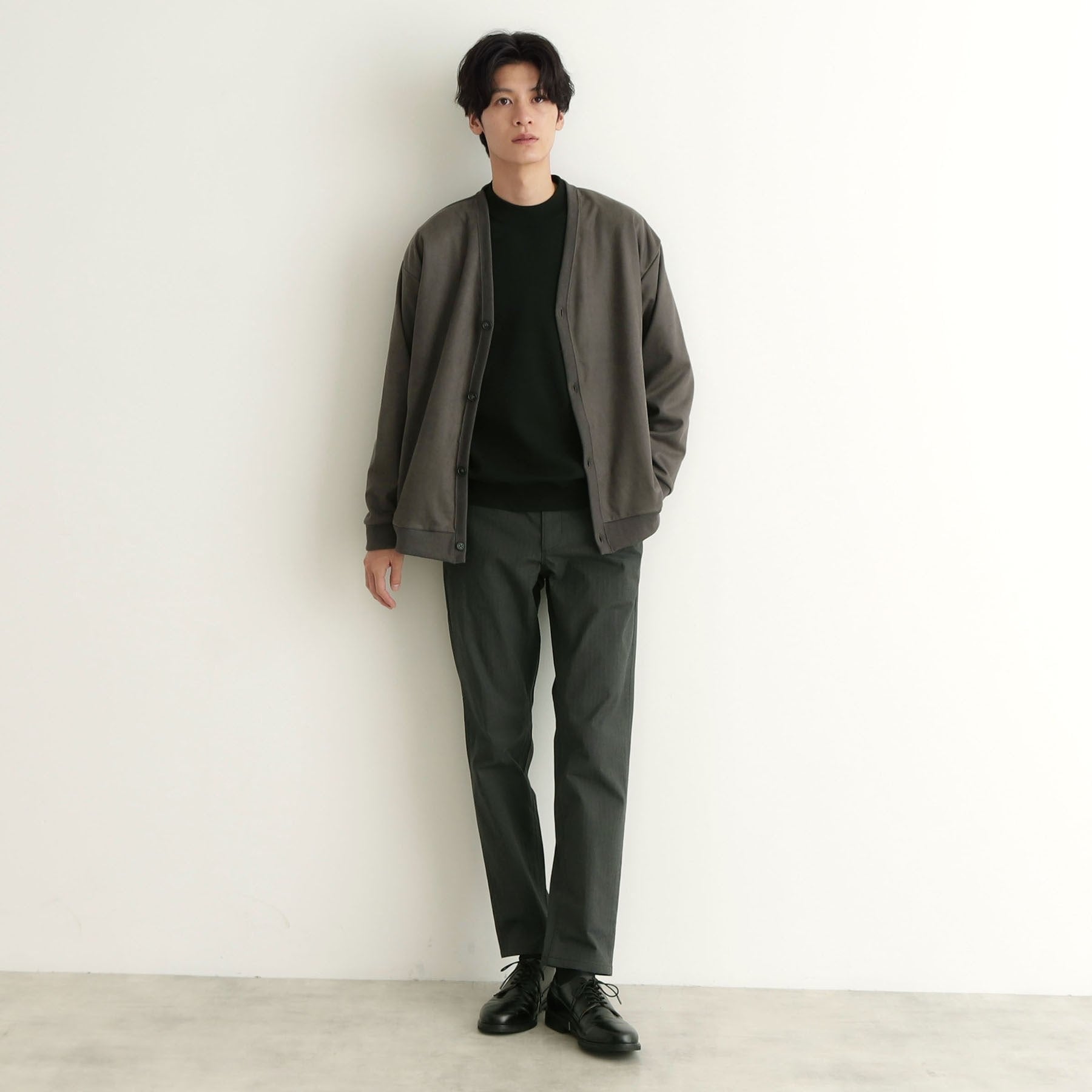ザ ショップ ティーケー(メンズ) THE SHOP TK(Men) ツイルスウェードタッチカーディガン (ブラウン(044)) ブラウン(044)