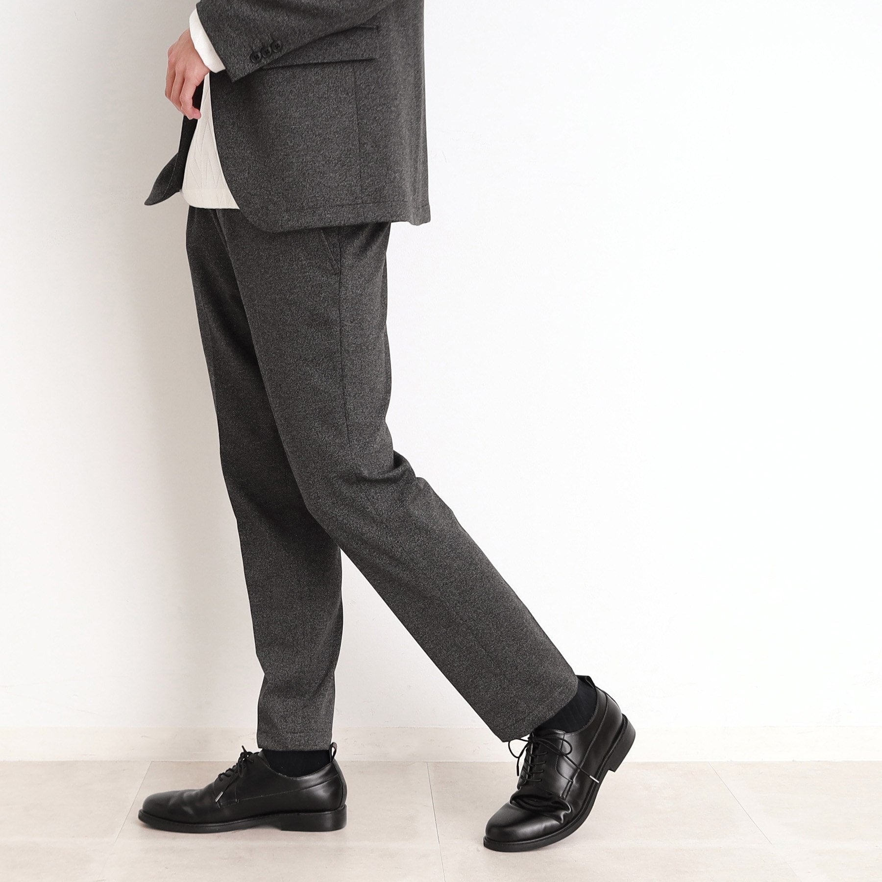 ザ ショップ ティーケー(メンズ) THE SHOP TK(Men) TRポンチカルゼスラックス セットアップ可/ストレッチ (ネイビー(094)) ネイビー(094)